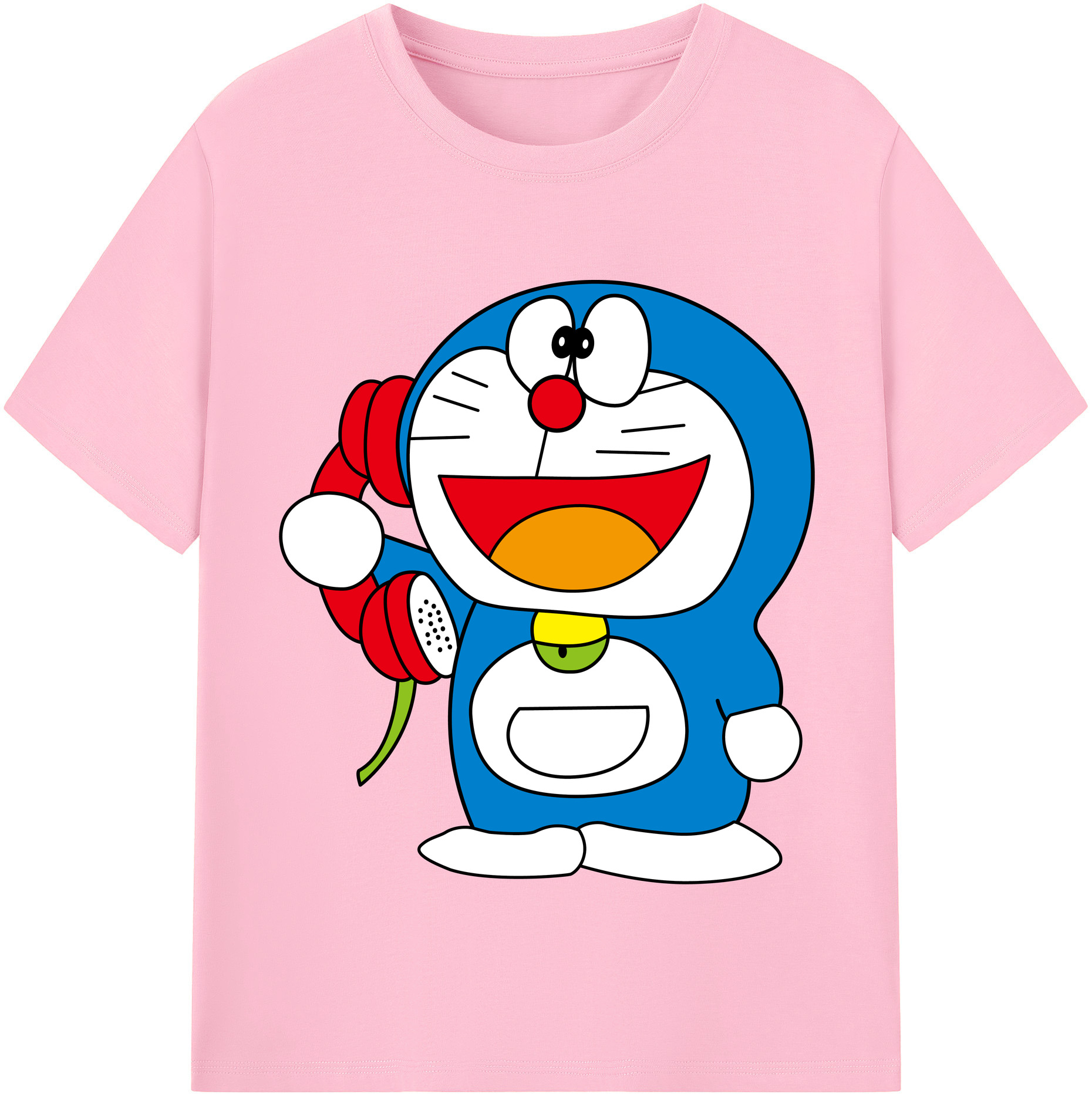 （画像用） ドラえもん Doraemon 綿100％半袖Tシャツ（フロントプリント）