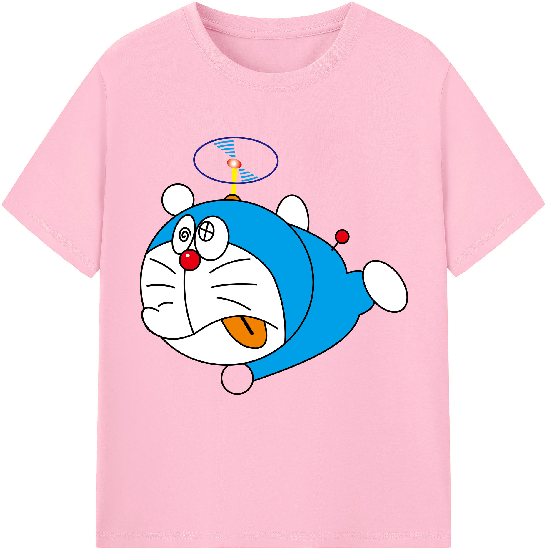（画像用） ドラえもん Doraemon 綿100％半袖Tシャツ（フロントプリント）