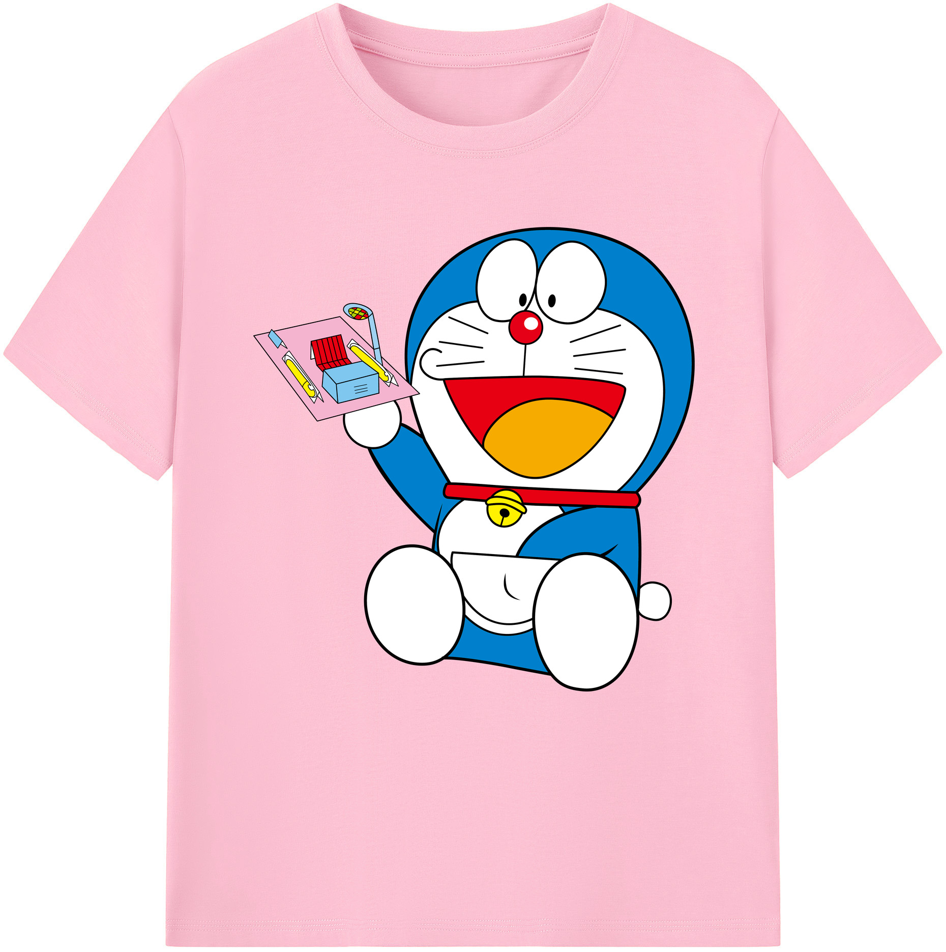 （画像用） ドラえもん Doraemon 綿100％半袖Tシャツ（フロントプリント）