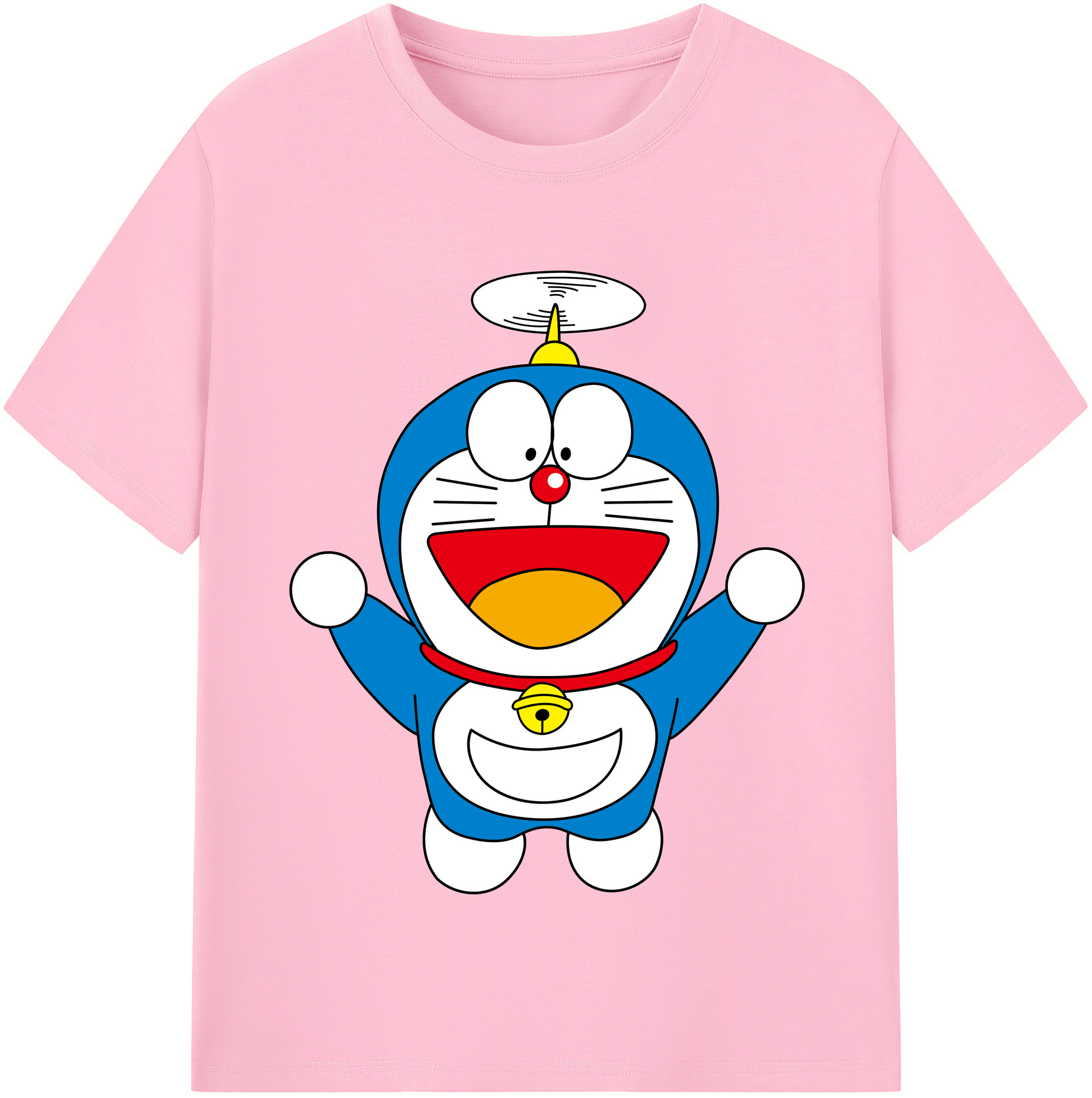 （画像用） ドラえもん Doraemon 綿100％半袖Tシャツ（フロントプリント）