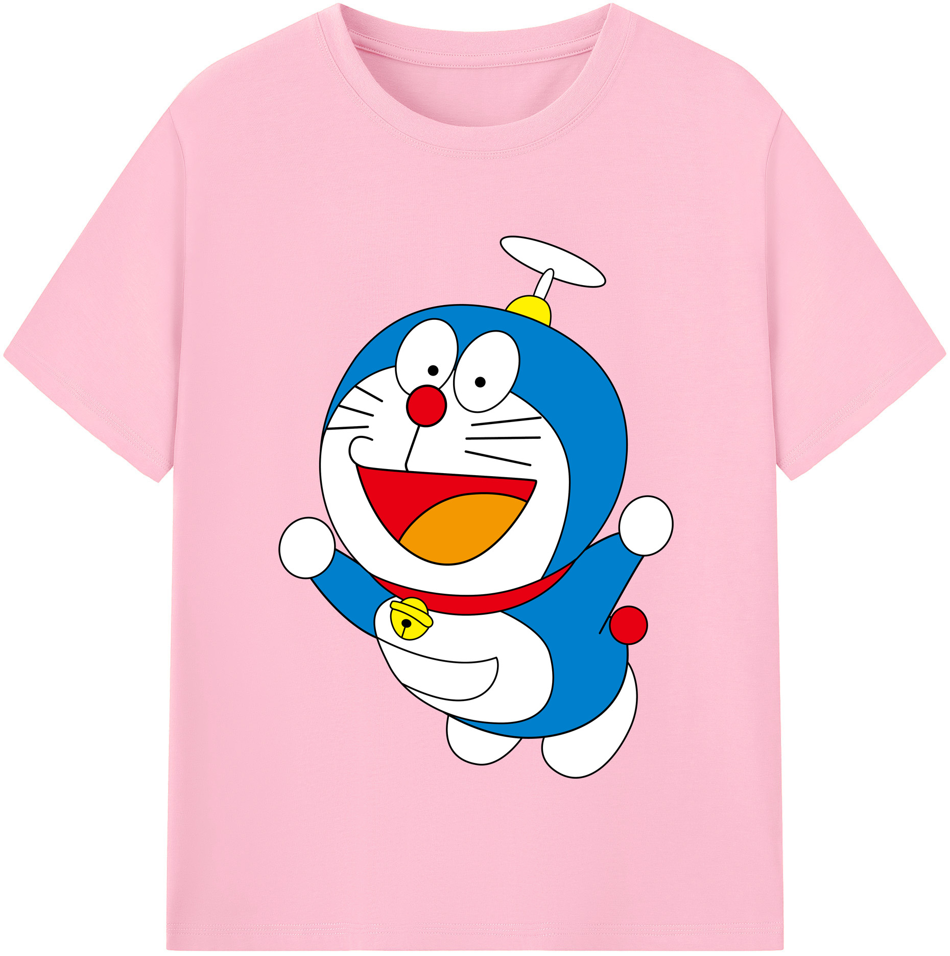 （画像用） ドラえもん Doraemon 綿100％半袖Tシャツ（フロントプリント）