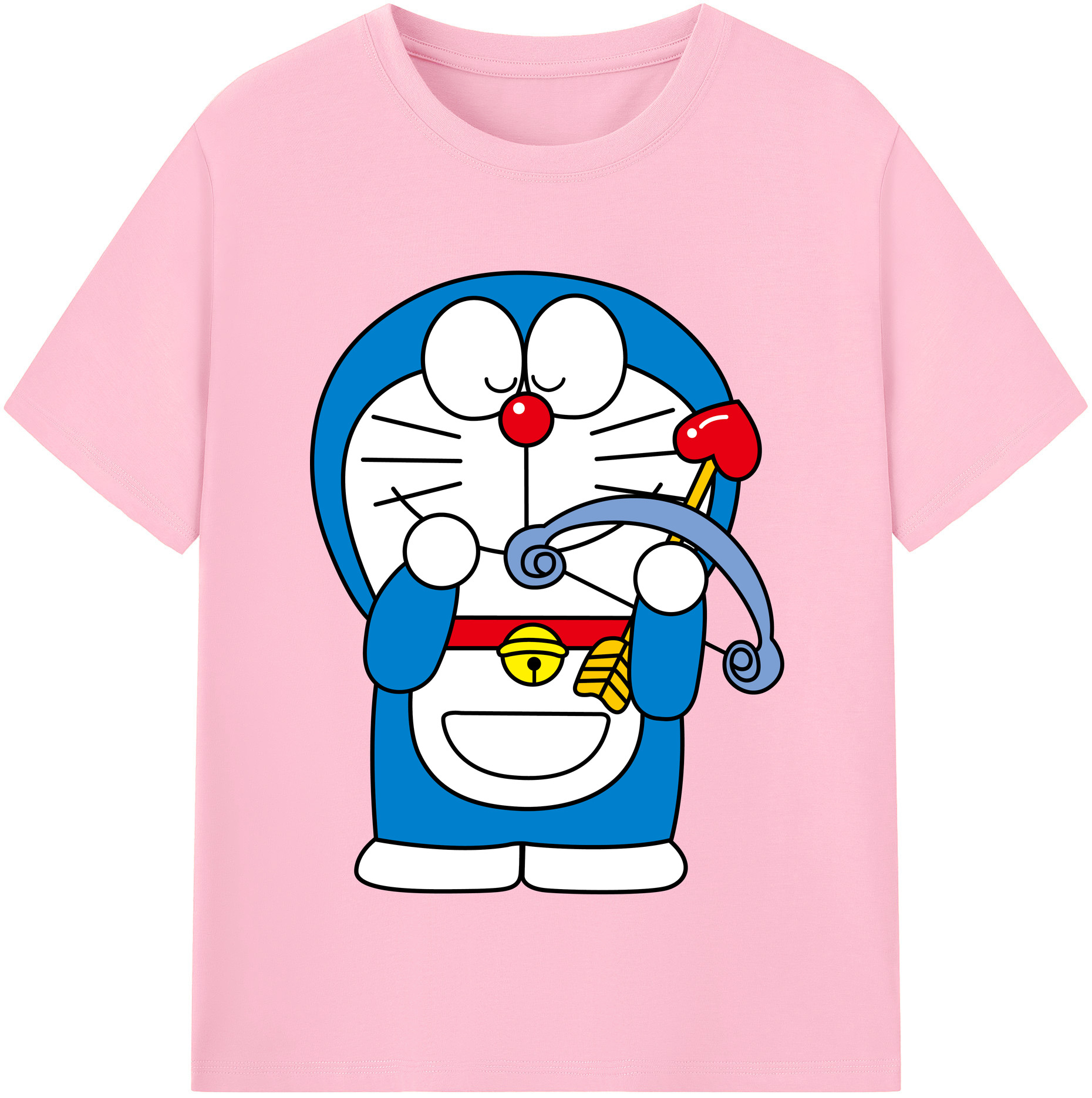 （画像用） ドラえもん Doraemon 綿100％半袖Tシャツ（フロントプリント）