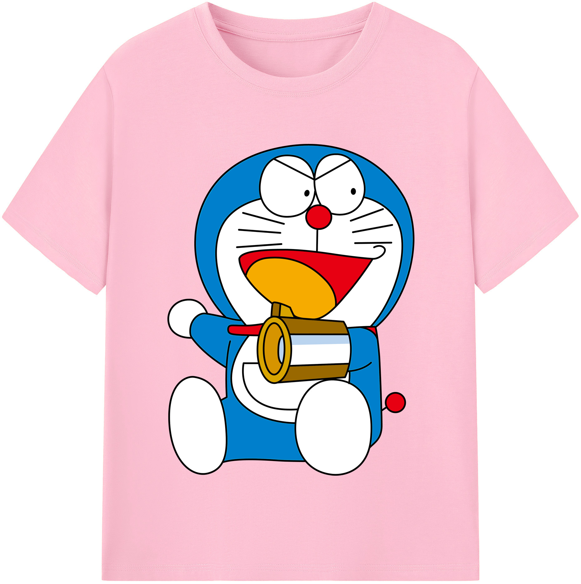 （画像用） ドラえもん Doraemon 綿100％半袖Tシャツ（フロントプリント）