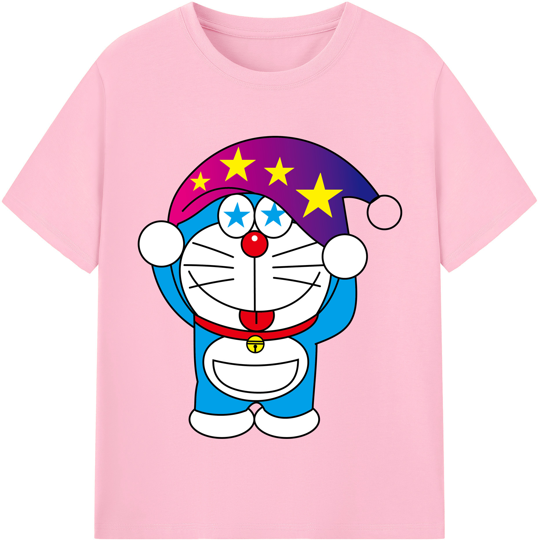 （画像用） ドラえもん Doraemon 綿100％半袖Tシャツ（フロントプリント）