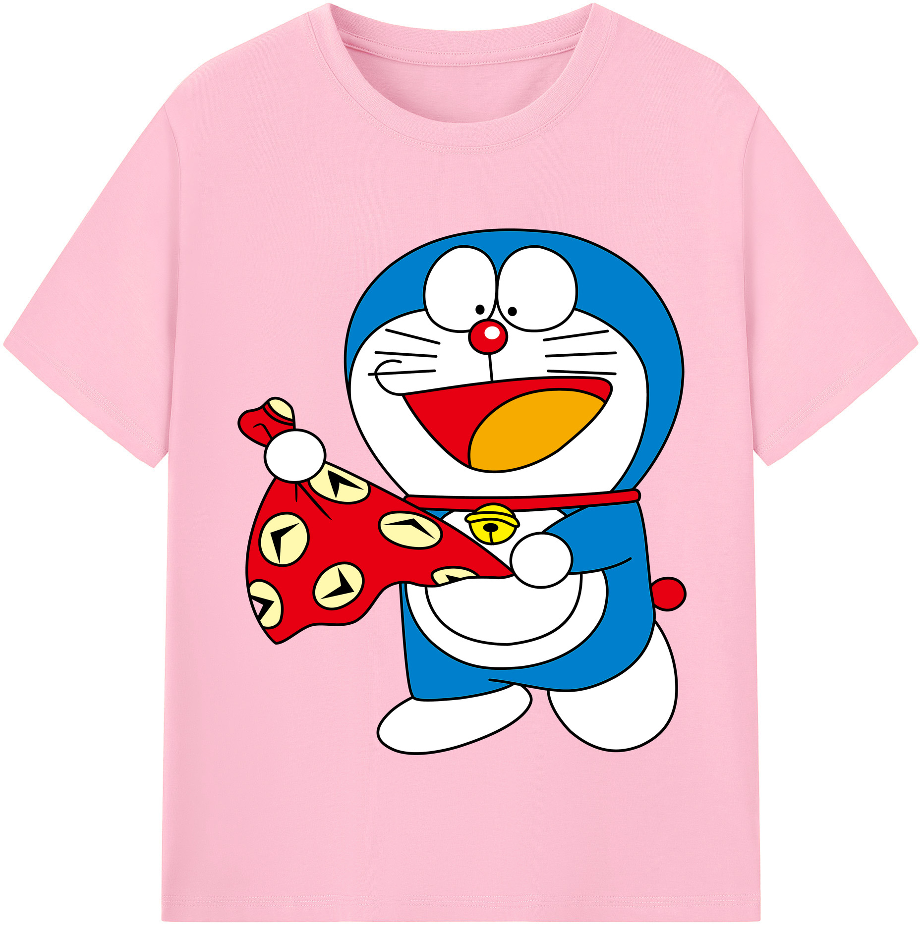 （画像用） ドラえもん Doraemon 綿100％半袖Tシャツ（フロントプリント）