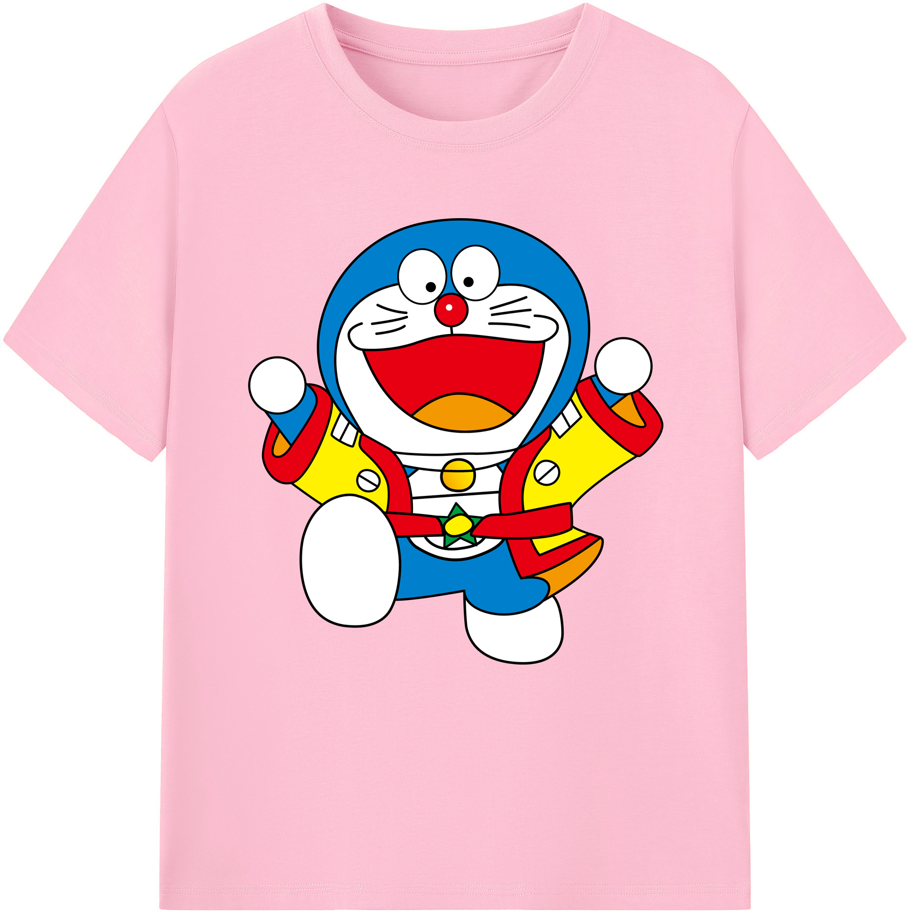 （画像用） ドラえもん Doraemon 綿100％半袖Tシャツ（フロントプリント）