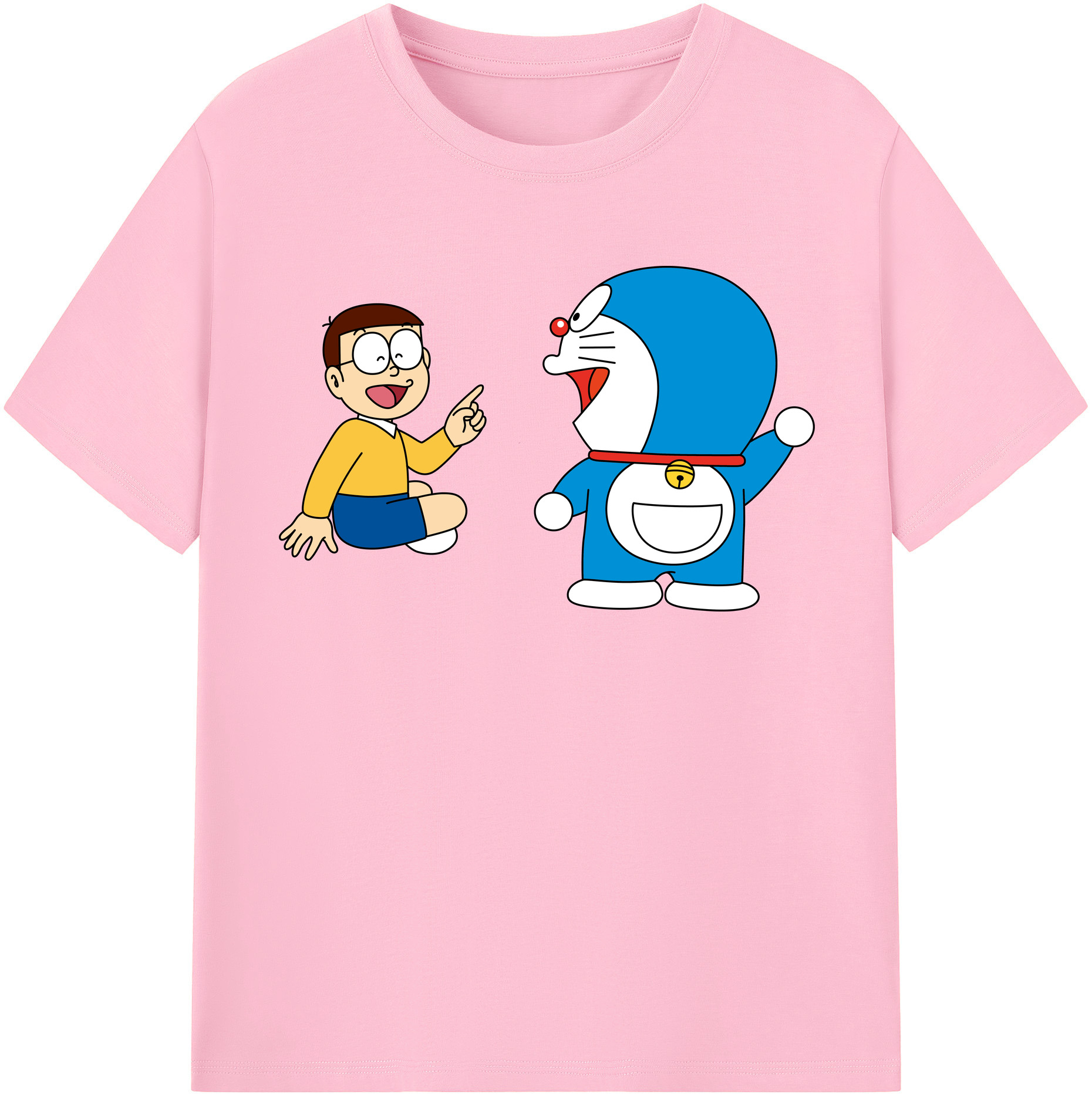 （画像用） ドラえもん Doraemon 綿100％半袖Tシャツ（フロントプリント）