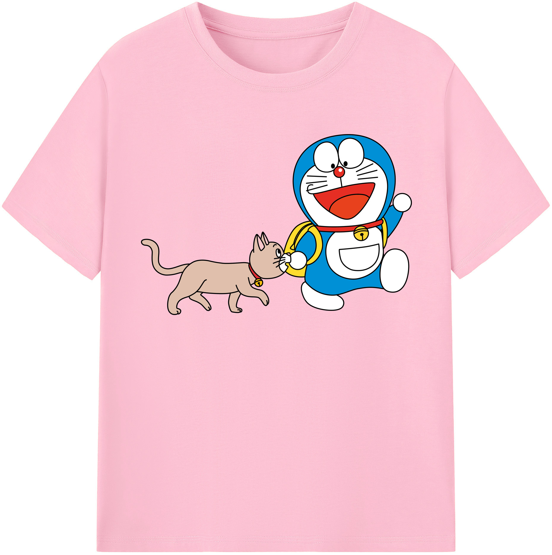 （画像用） ドラえもん Doraemon 綿100％半袖Tシャツ（フロントプリント）