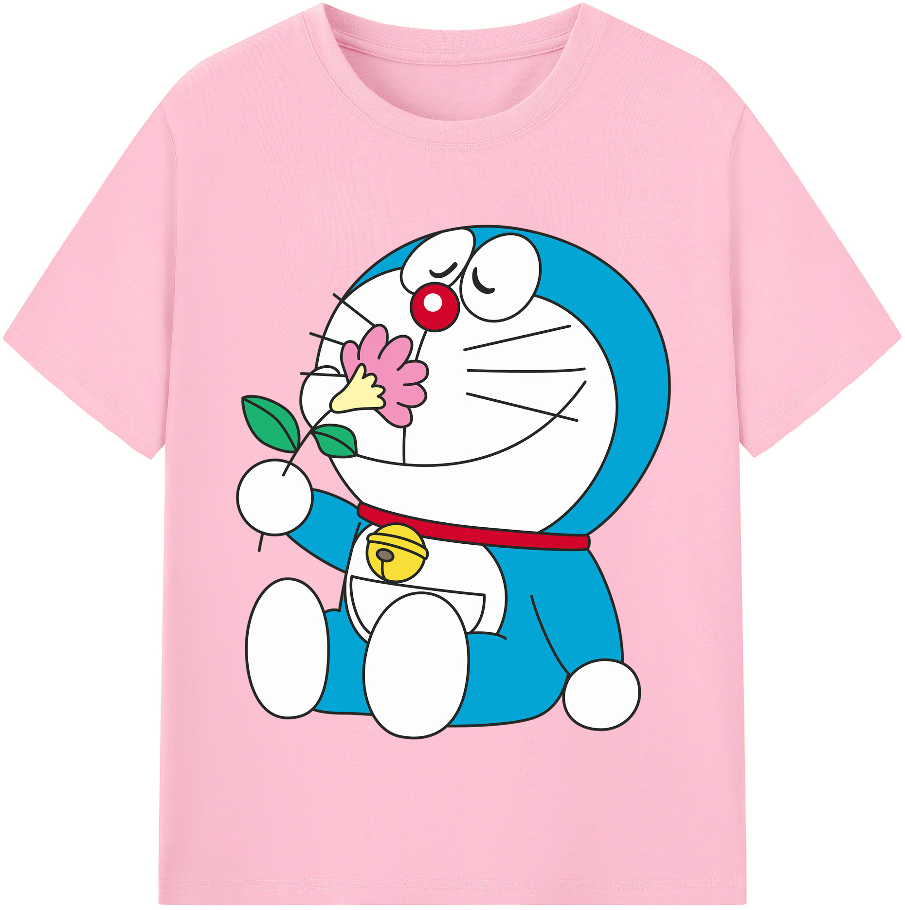 （画像用） ドラえもん Doraemon 綿100％半袖Tシャツ（フロントプリント）