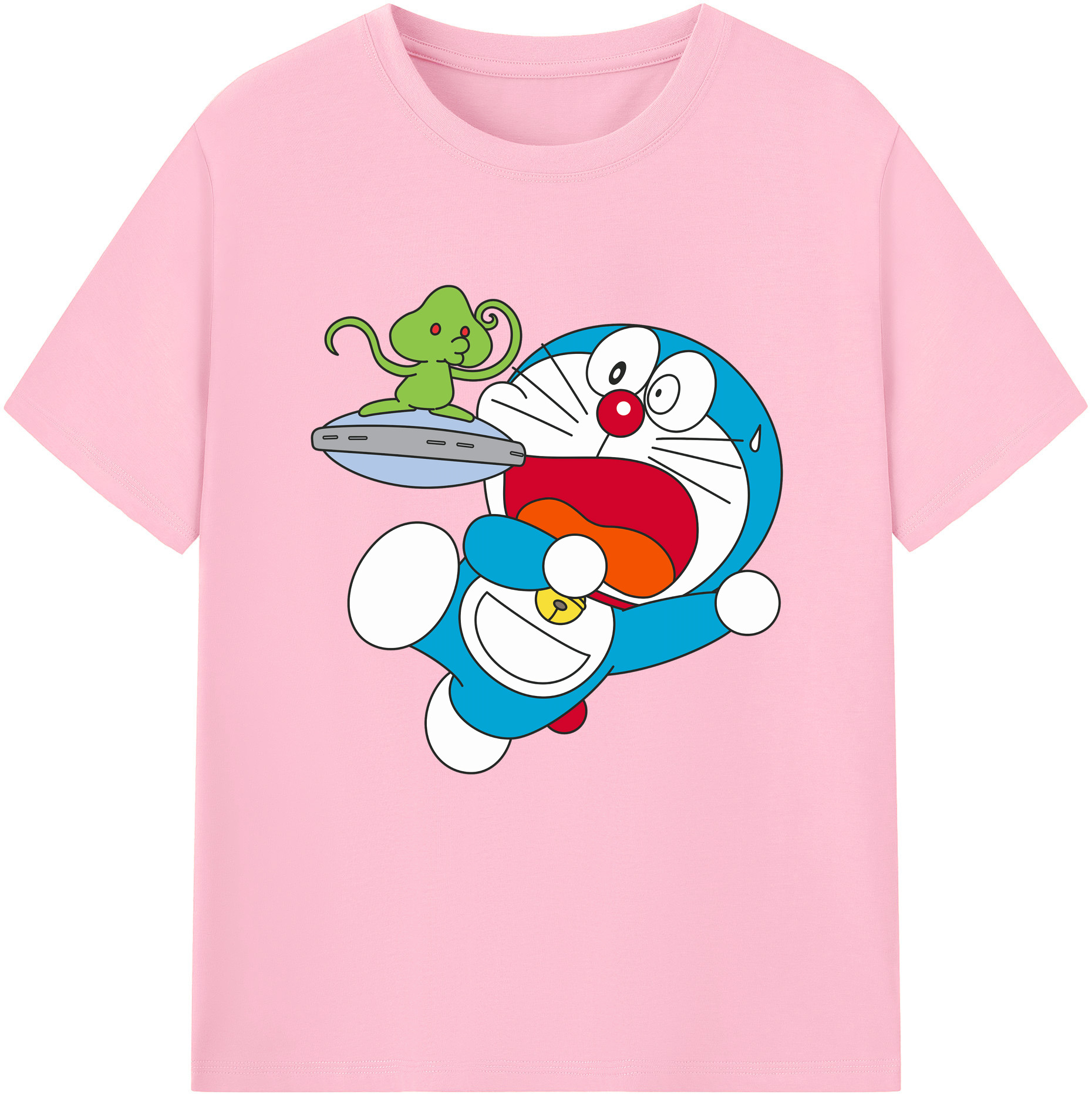 （画像用） ドラえもん Doraemon 綿100％半袖Tシャツ（フロントプリント）