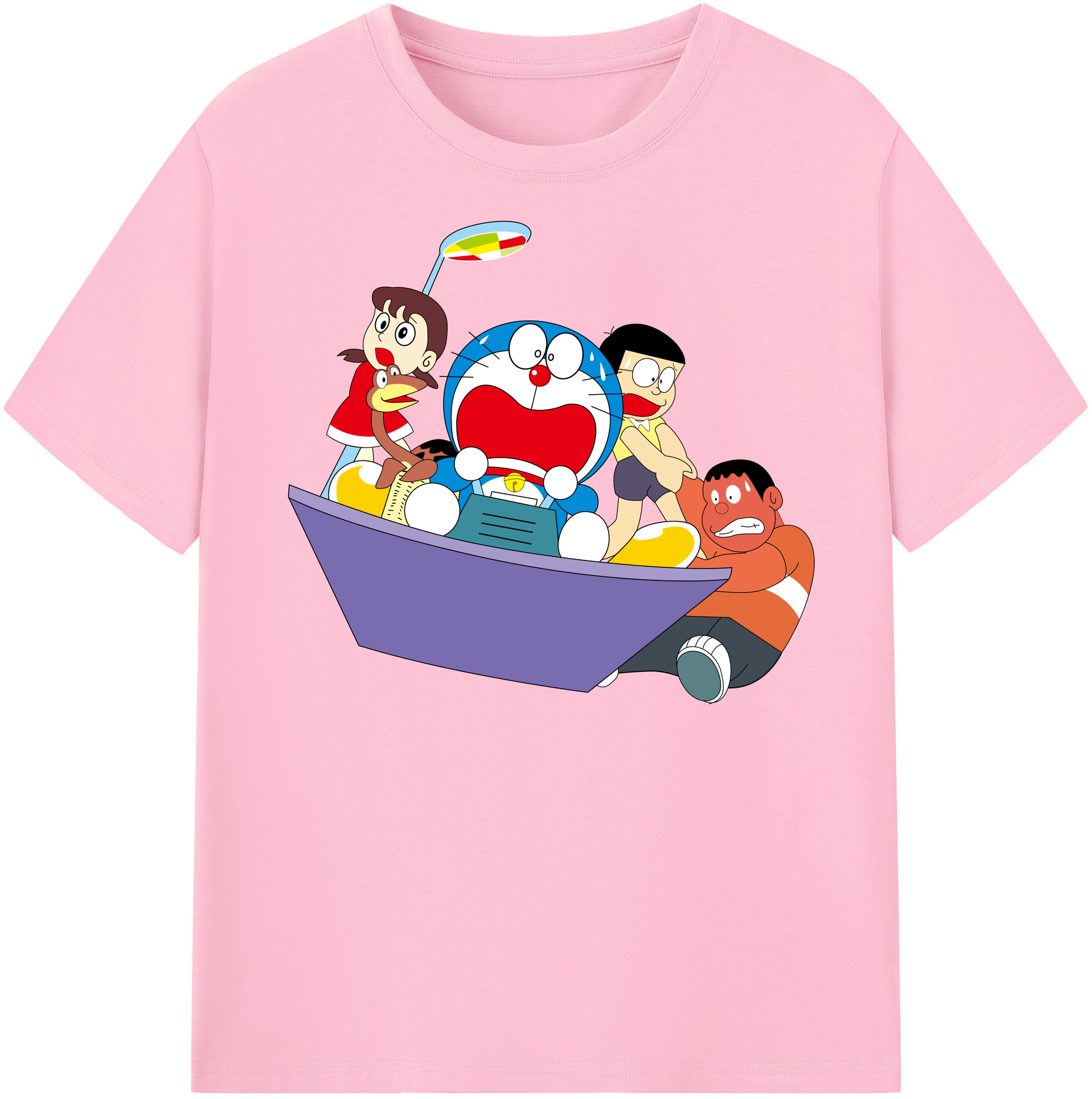 （画像用） ドラえもん Doraemon 綿100％半袖Tシャツ（フロントプリント）