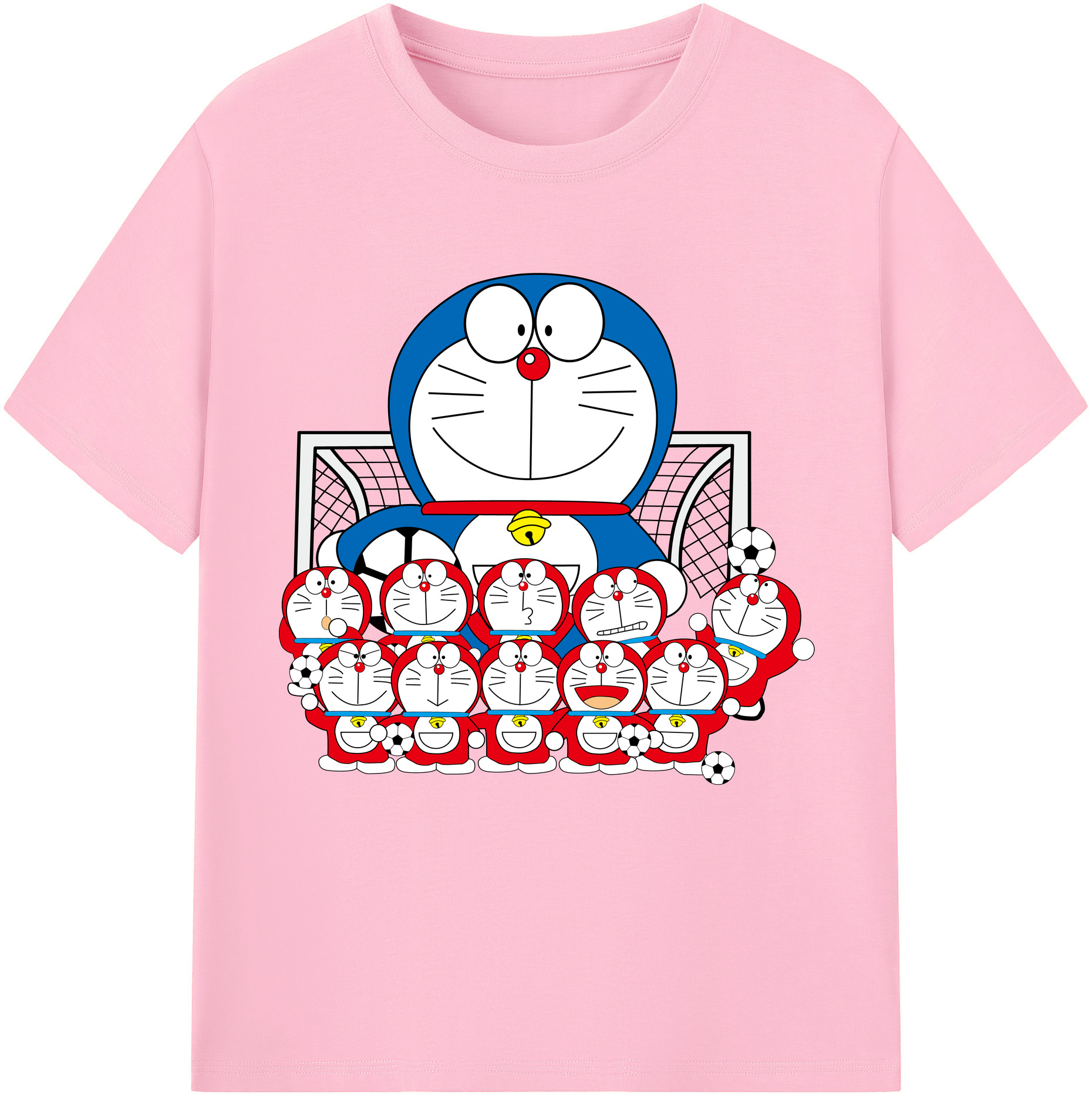 （画像用） ドラえもん Doraemon 綿100％半袖Tシャツ（フロントプリント）