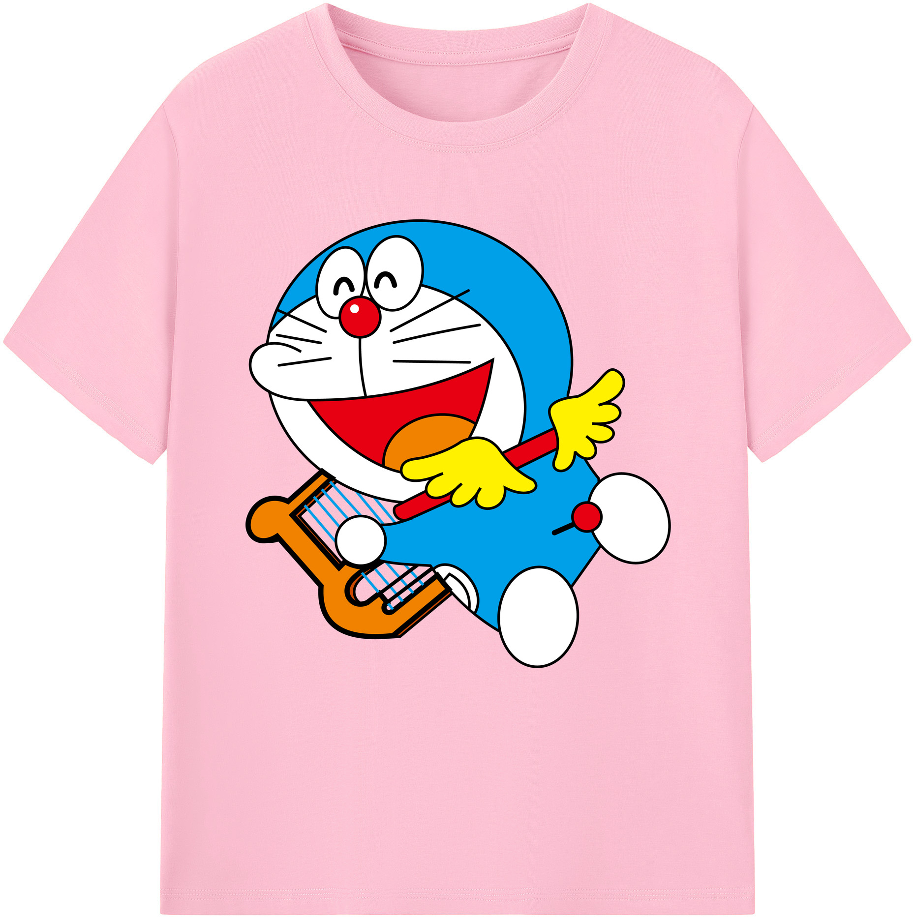 （画像用） ドラえもん Doraemon 綿100％半袖Tシャツ（フロントプリント）