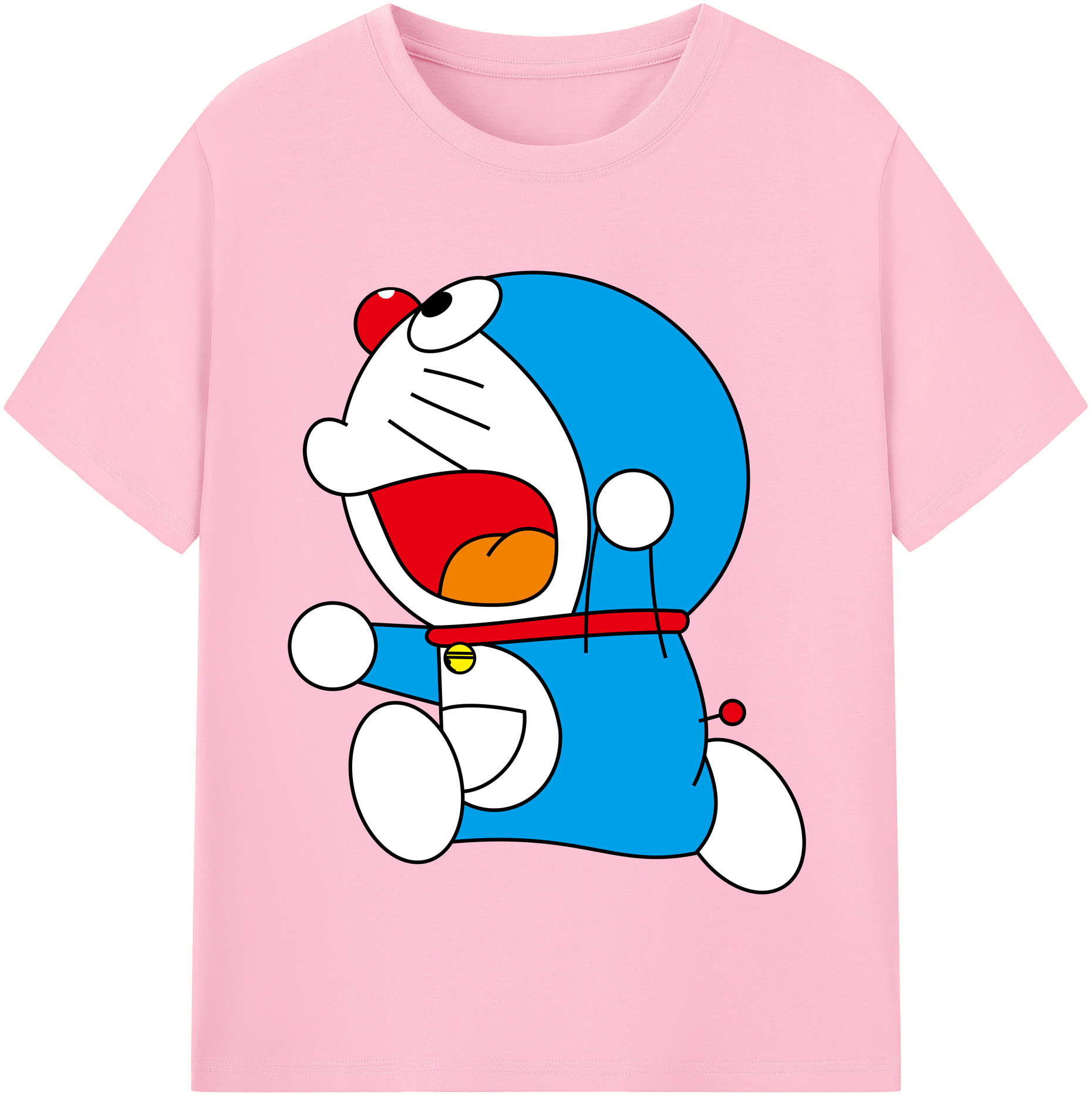 （画像用） ドラえもん Doraemon 綿100％半袖Tシャツ（フロントプリント）
