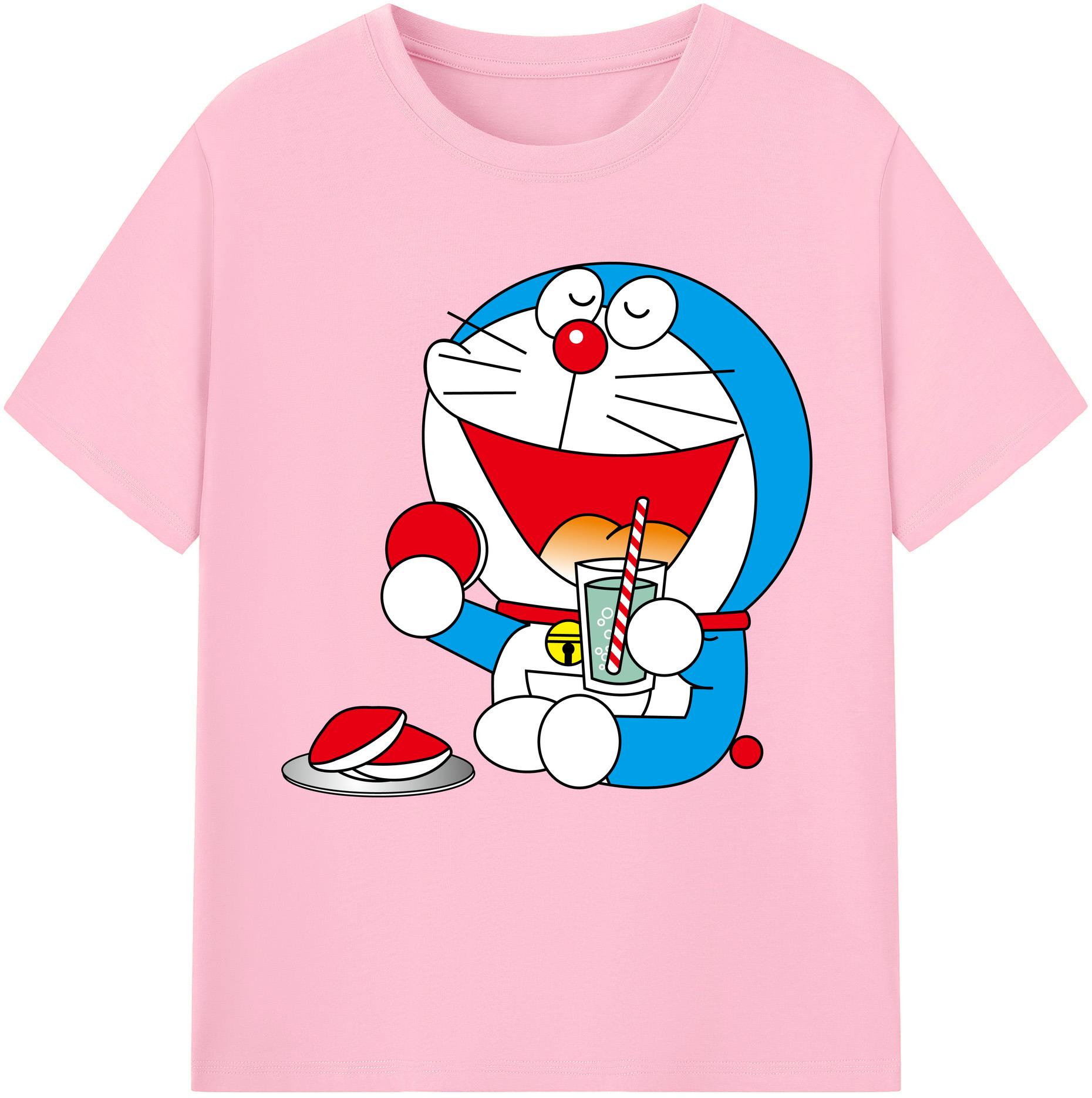 （画像用） ドラえもん Doraemon 綿100％半袖Tシャツ（フロントプリント）