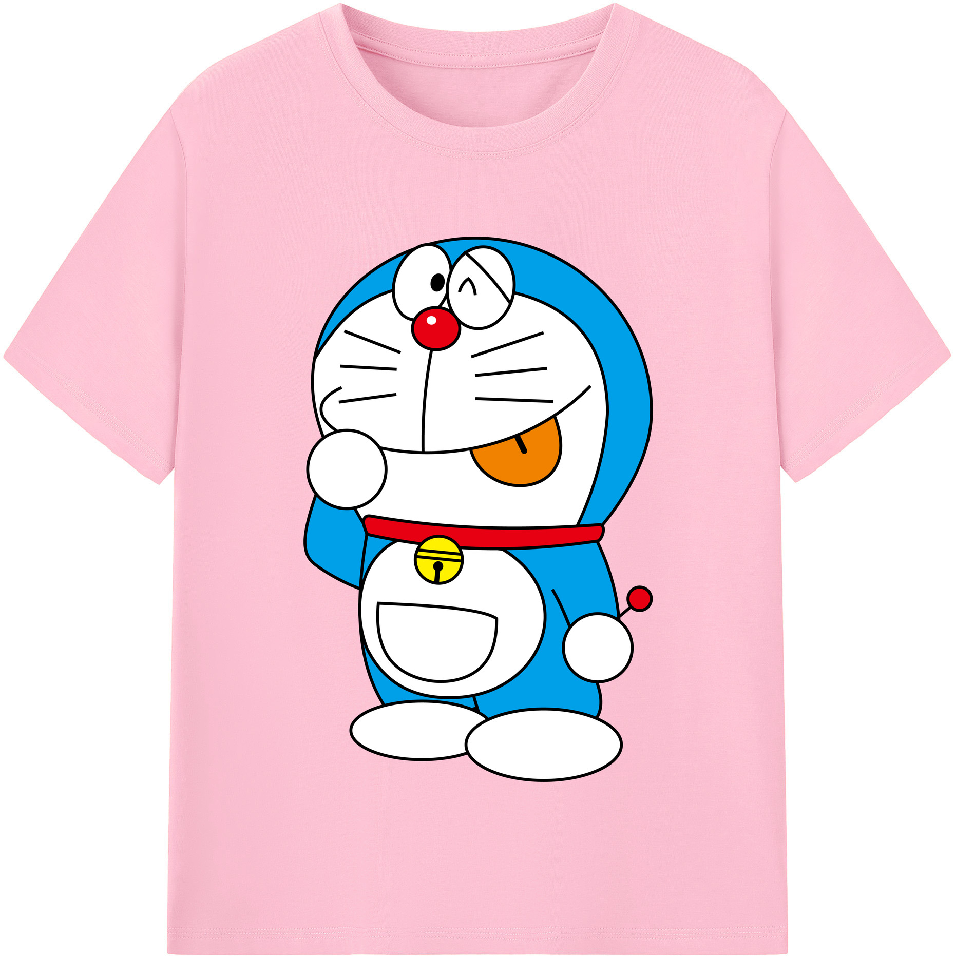 （画像用） ドラえもん Doraemon 綿100％半袖Tシャツ（フロントプリント）