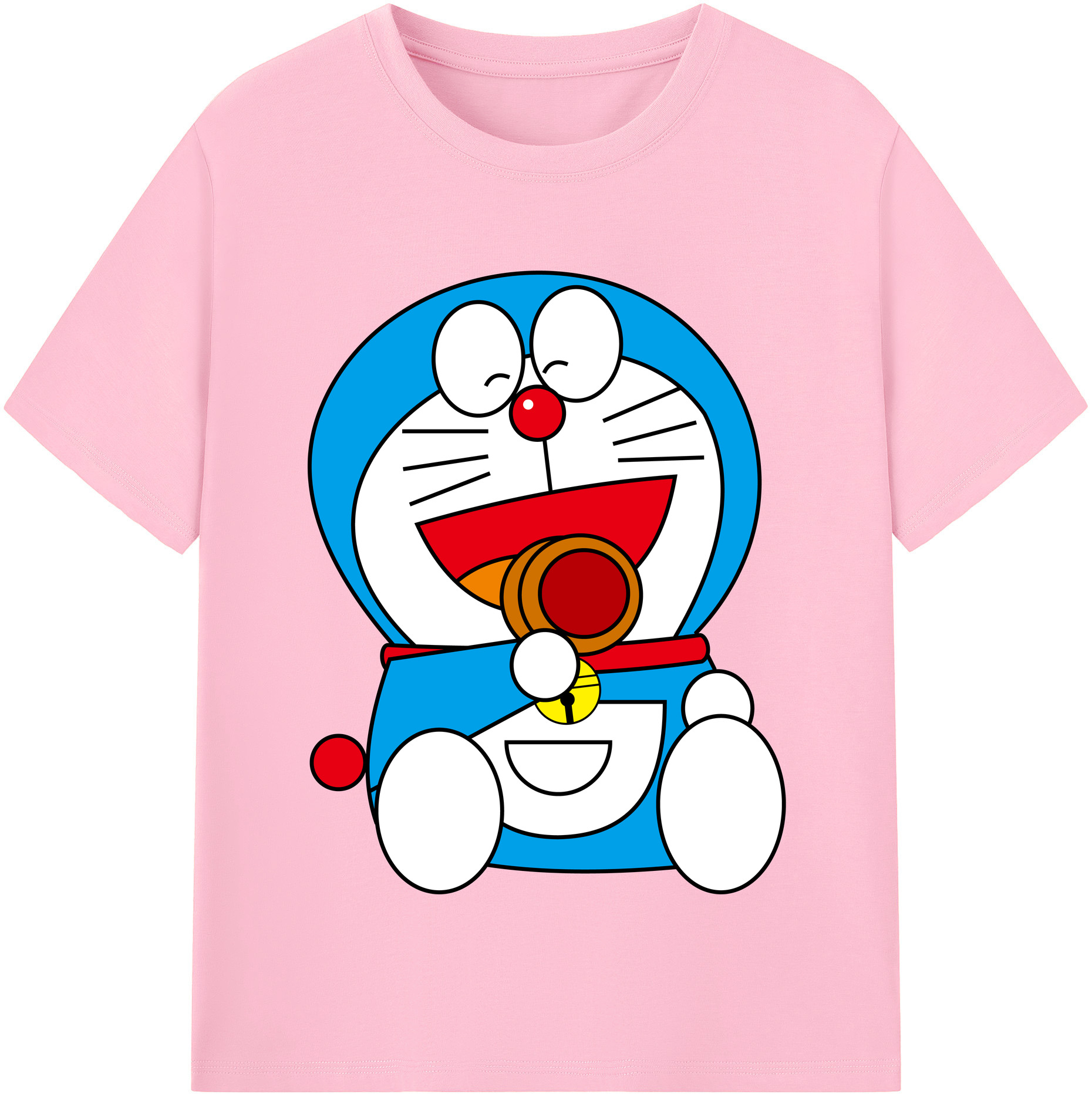 （画像用） ドラえもん Doraemon 綿100％半袖Tシャツ（フロントプリント）