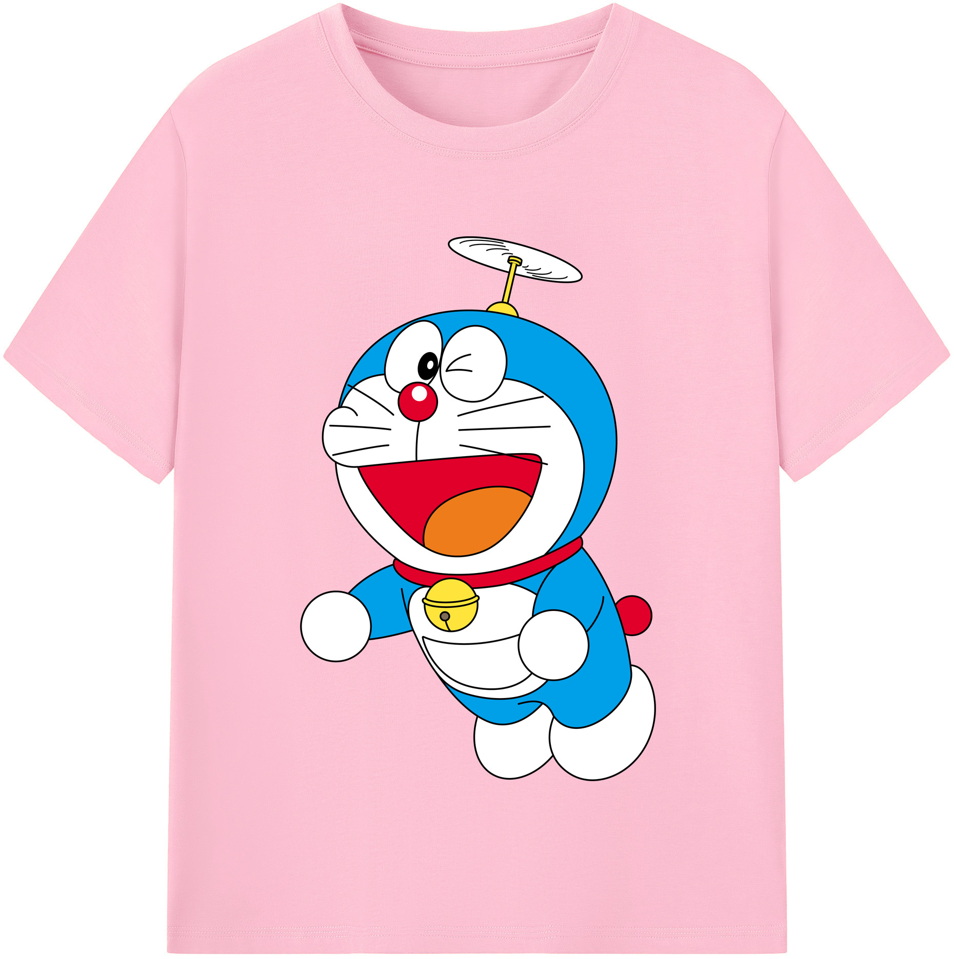 （画像用） ドラえもん Doraemon 綿100％半袖Tシャツ（フロントプリント）