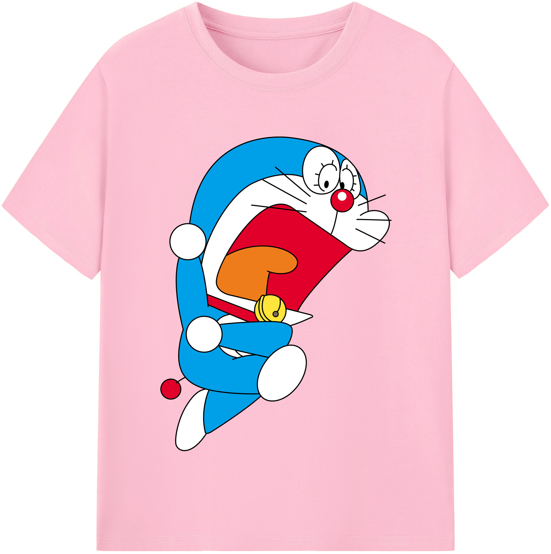 （画像用） ドラえもん Doraemon 綿100％半袖Tシャツ（フロントプリント）