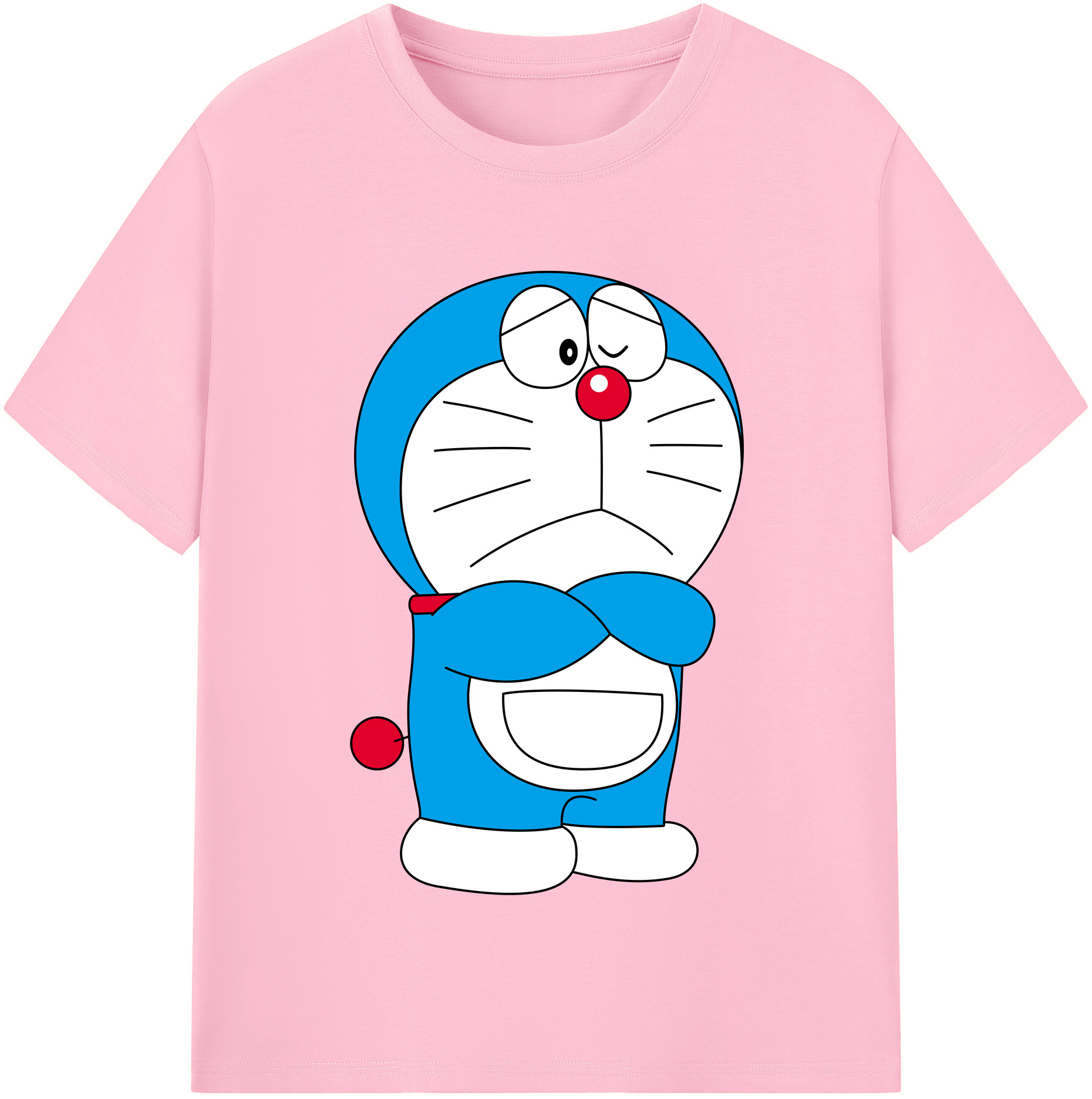 （画像用） ドラえもん Doraemon 綿100％半袖Tシャツ（フロントプリント）