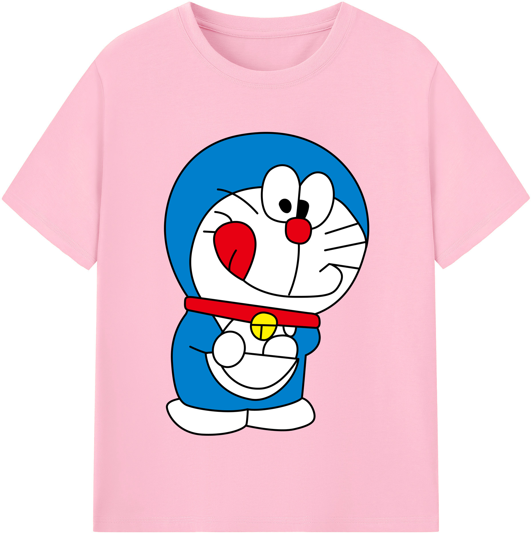 （画像用） ドラえもん Doraemon 綿100％半袖Tシャツ（フロントプリント）