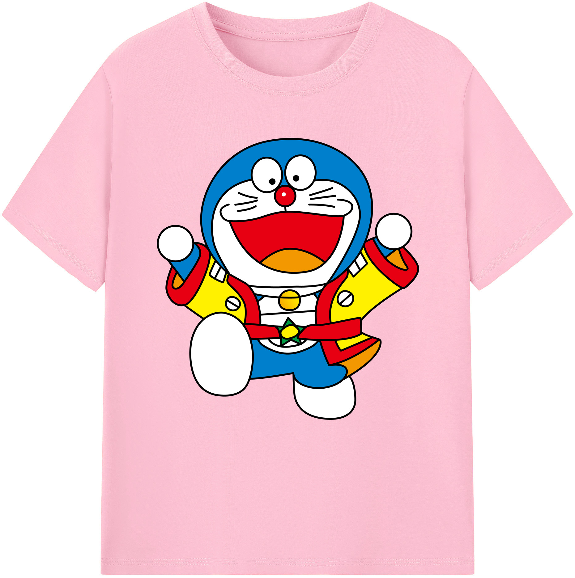 （画像用） ドラえもん Doraemon 綿100％半袖Tシャツ（フロントプリント）