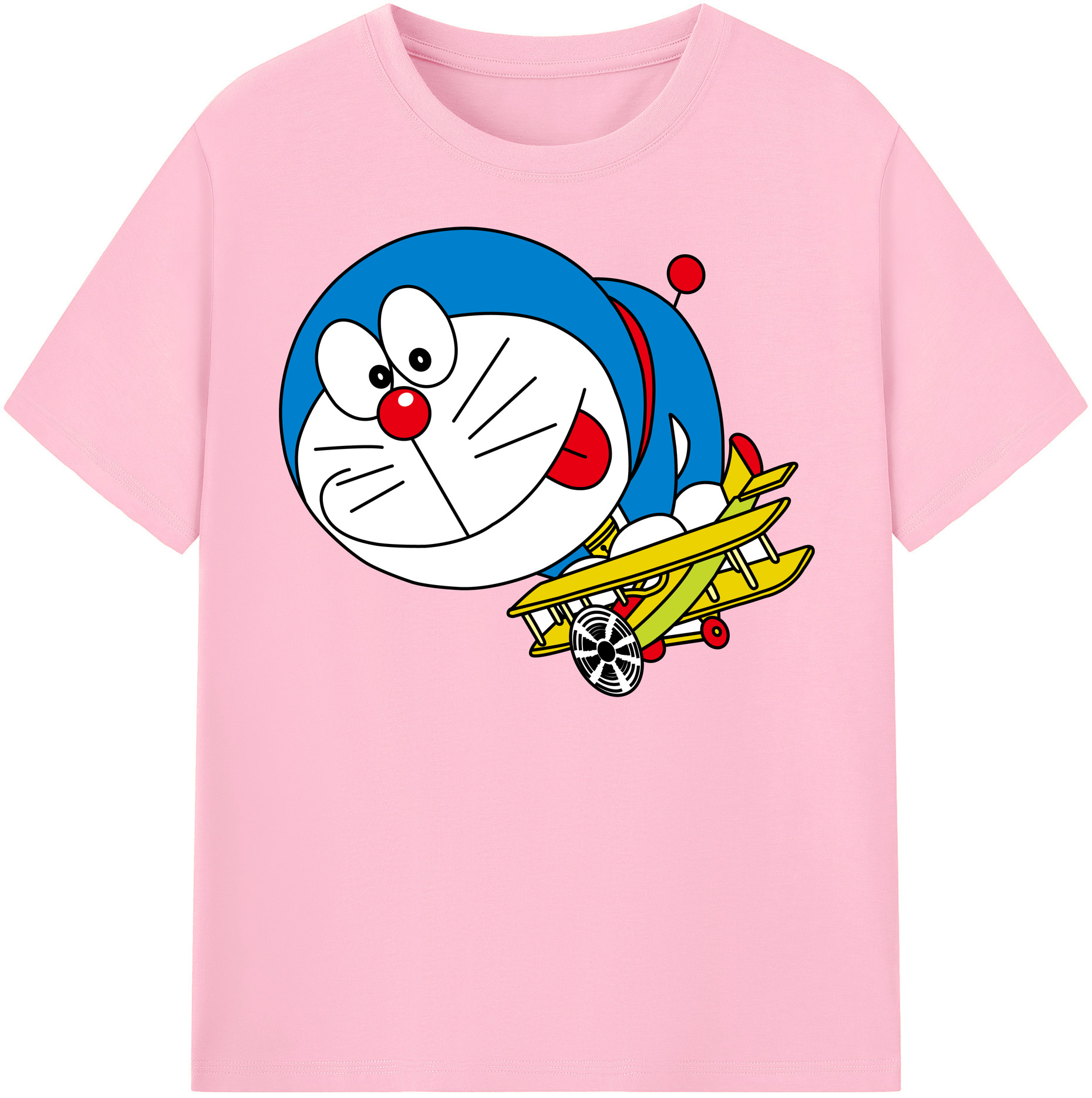 （画像用） ドラえもん Doraemon 綿100％半袖Tシャツ（フロントプリント）