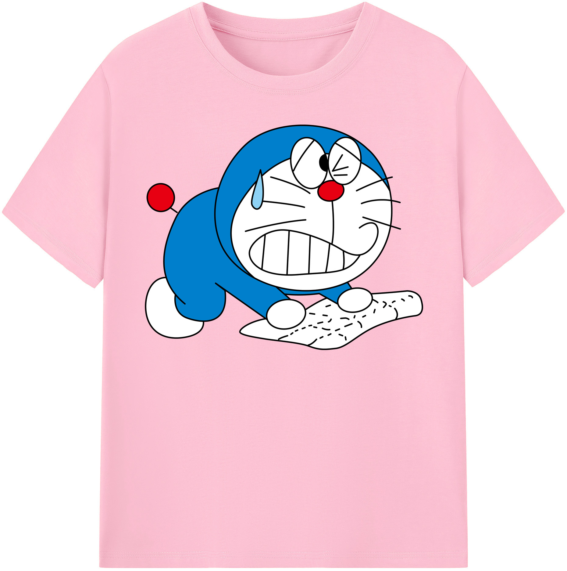 （画像用） ドラえもん Doraemon 綿100％半袖Tシャツ（フロントプリント）