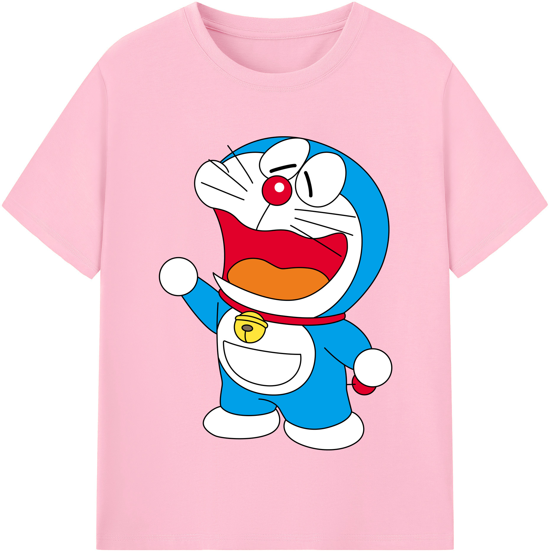（画像用） ドラえもん Doraemon 綿100％半袖Tシャツ（フロントプリント）