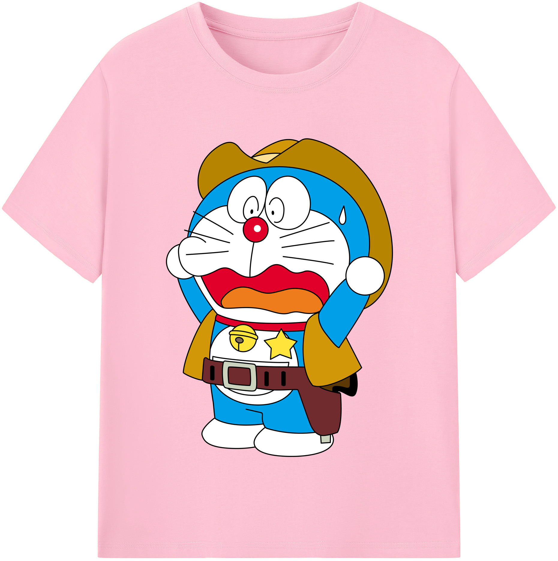 （画像用） ドラえもん Doraemon 綿100％半袖Tシャツ（フロントプリント）