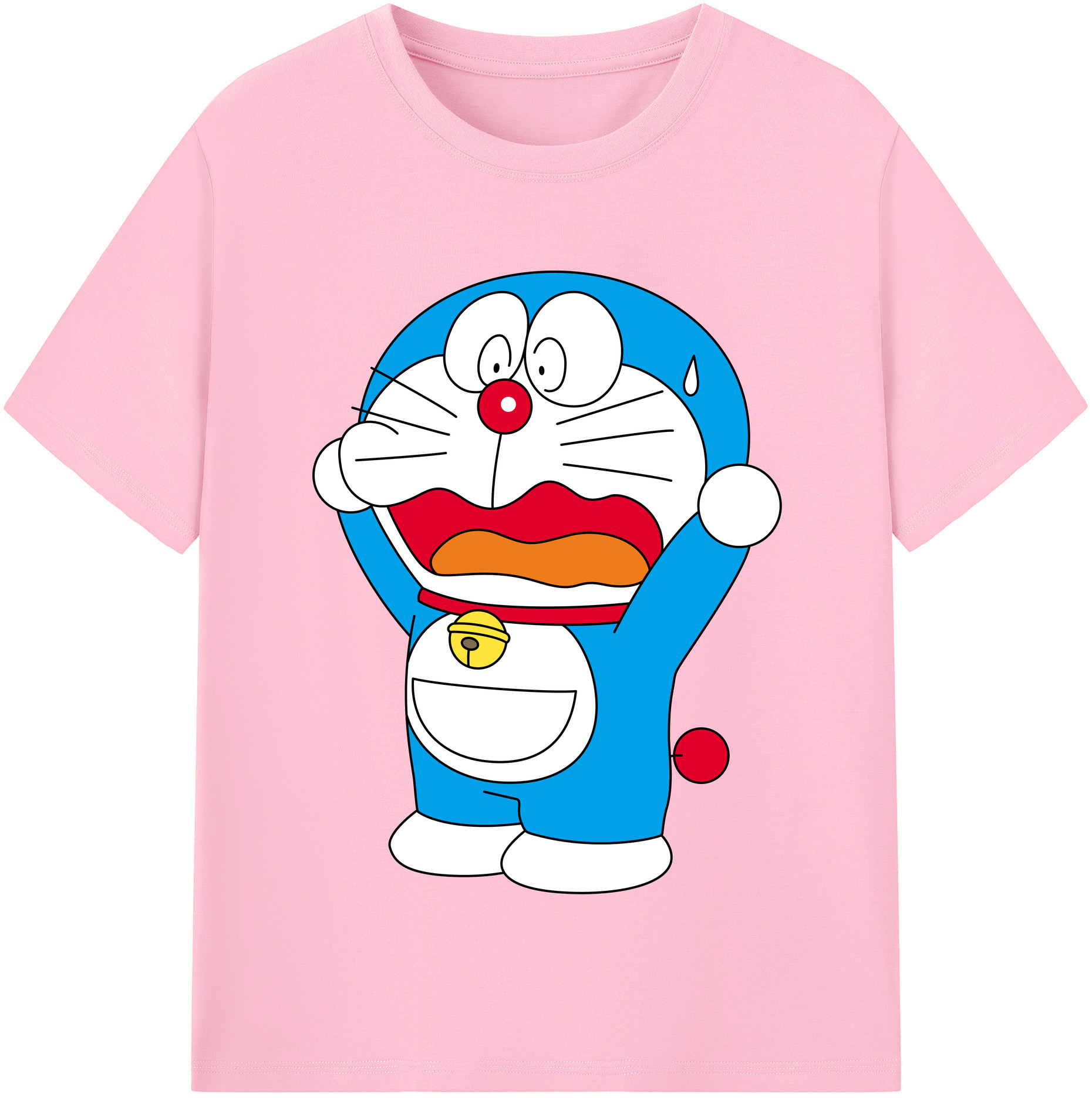 （画像用） ドラえもん Doraemon 綿100％半袖Tシャツ（フロントプリント）