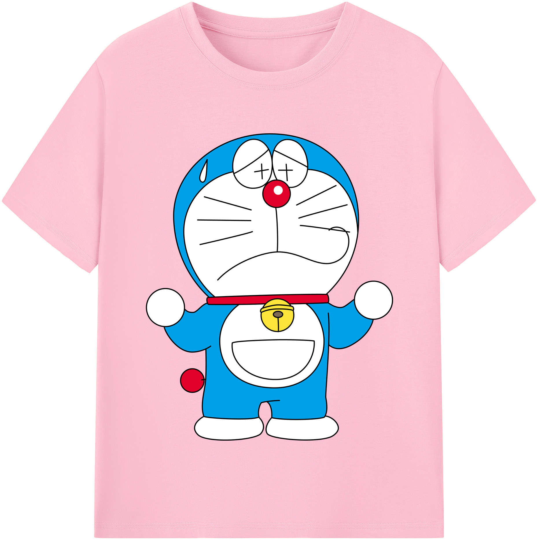 （画像用） ドラえもん Doraemon 綿100％半袖Tシャツ（フロントプリント）
