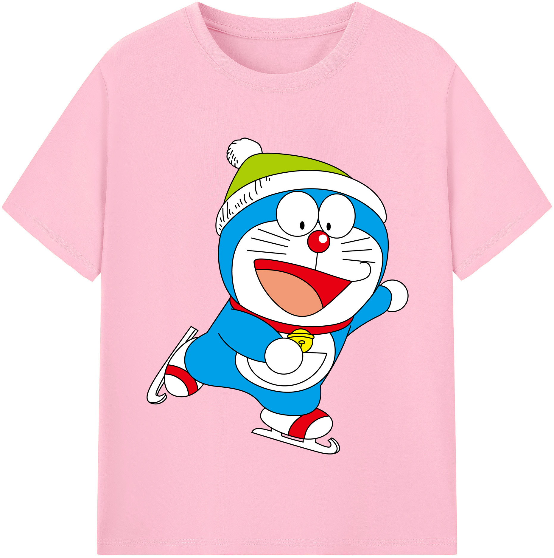 （画像用） ドラえもん Doraemon 綿100％半袖Tシャツ（フロントプリント）