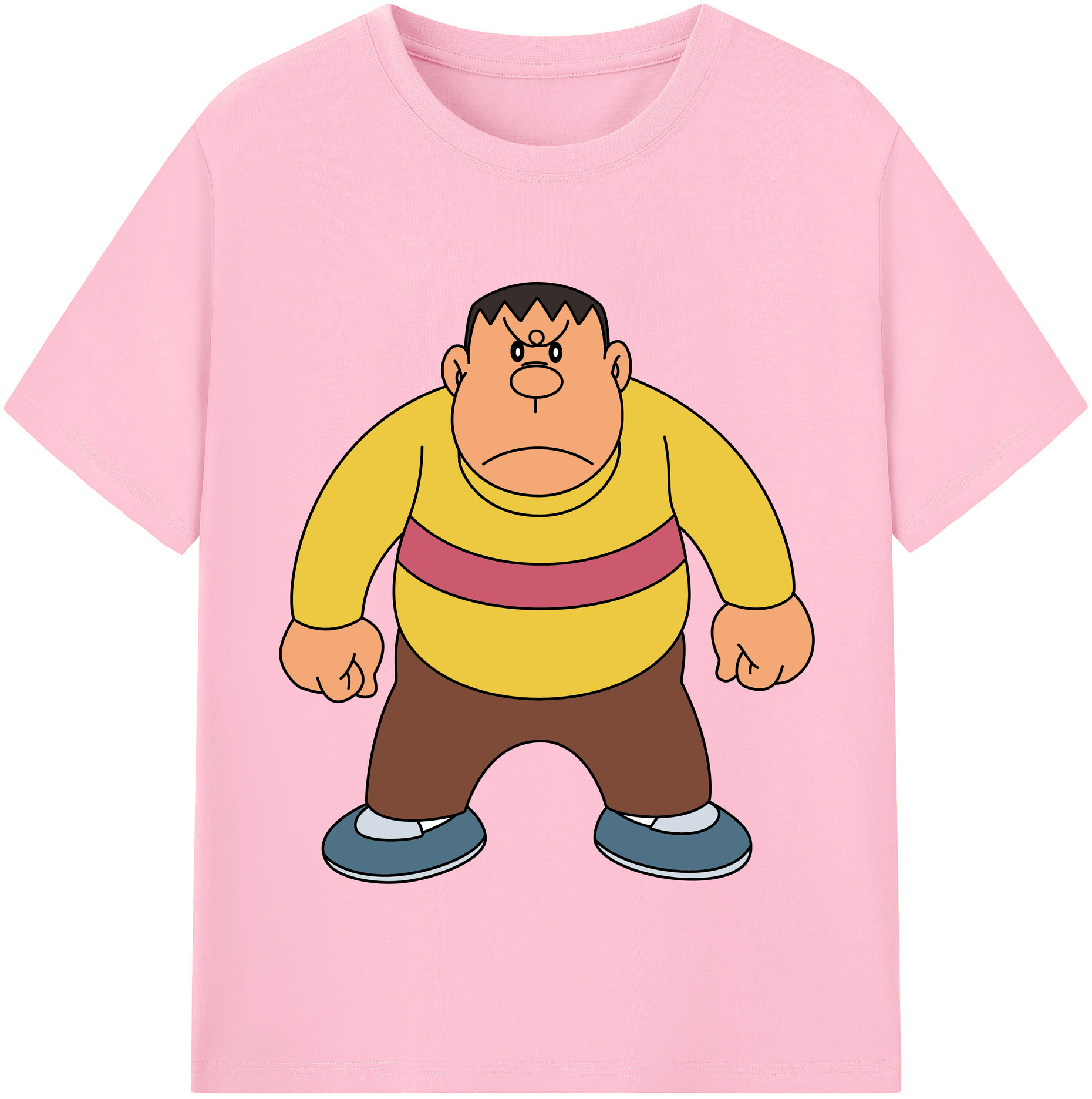 （画像用） ドラえもん 剛田武 Doraemon Gouta Takeshi 綿100％半袖Tシャツ（フロントプリント）
