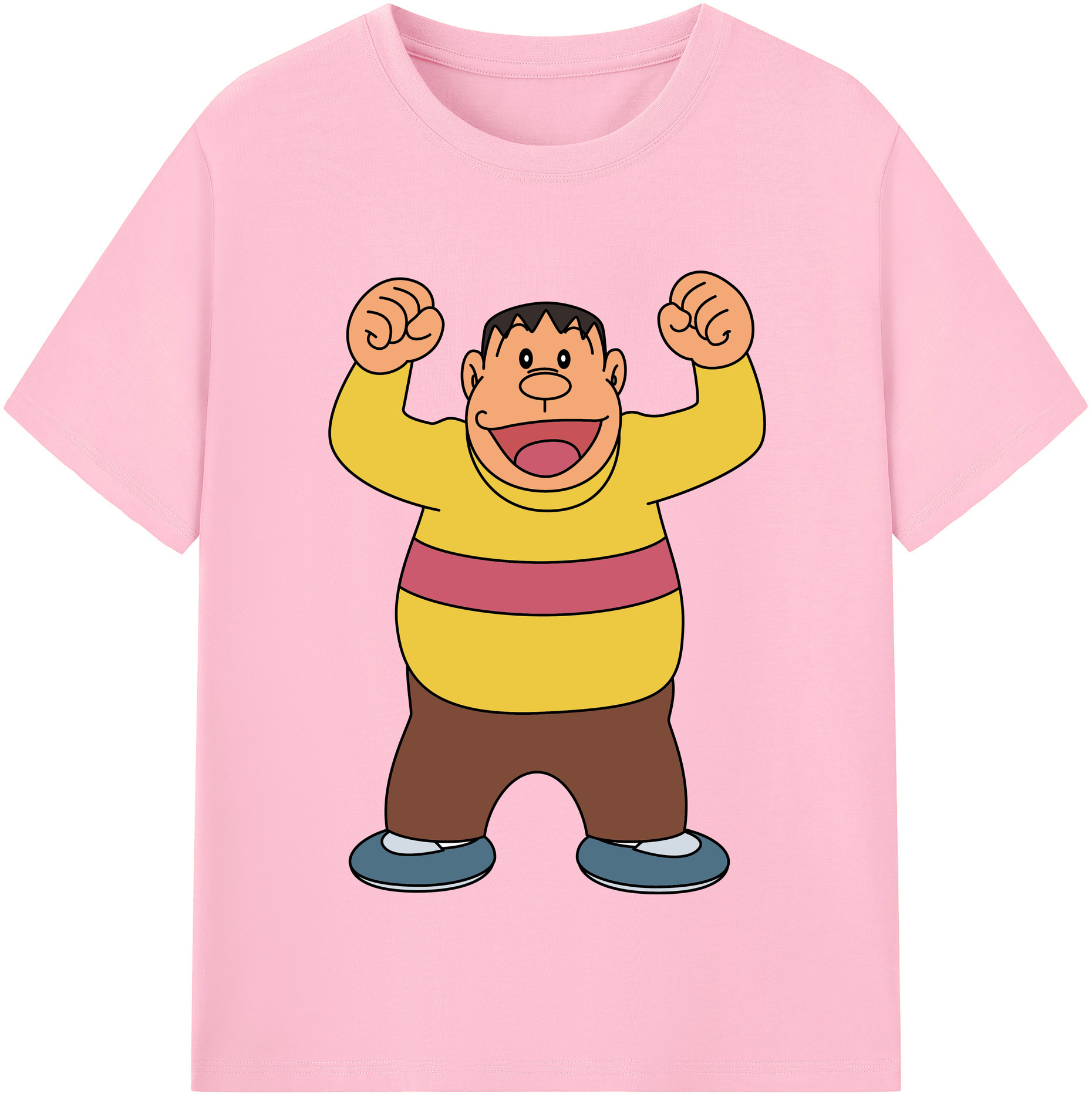 （画像用） ドラえもん 剛田武 Doraemon Gouta Takeshi 綿100％半袖Tシャツ（フロントプリント）