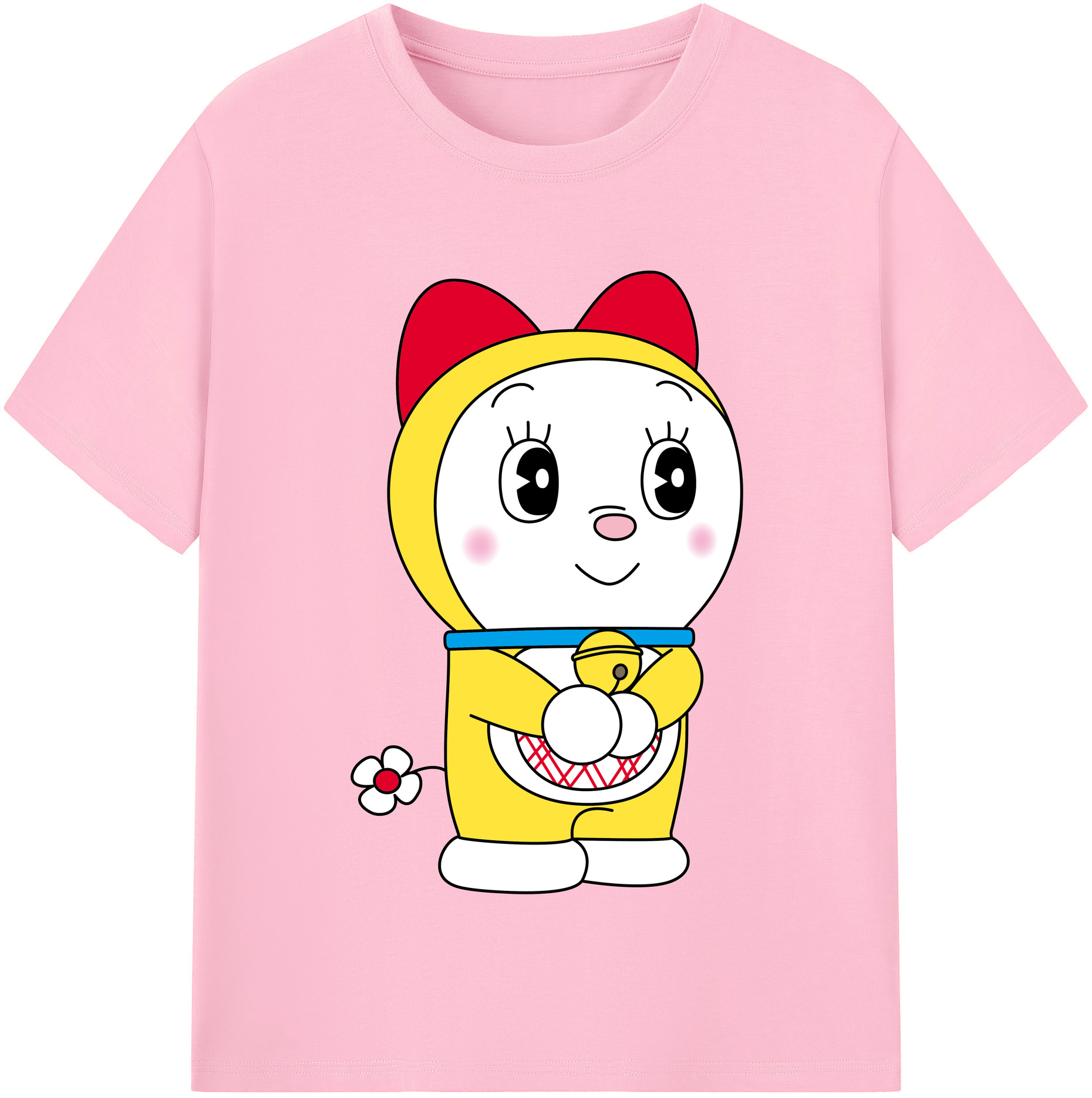 （画像用） ドラえもん ドラミ Doraemon Dorami 綿100％半袖Tシャツ（フロントプリント）