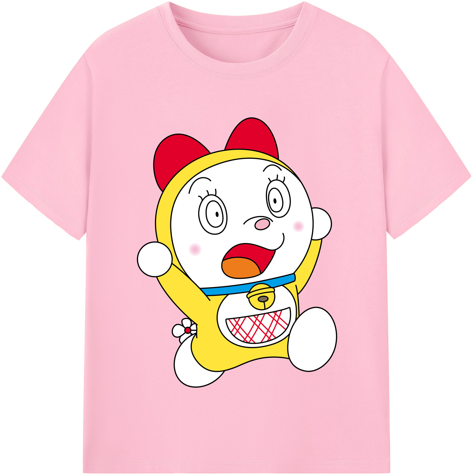 （画像用） ドラえもん ドラミ Doraemon Dorami 綿100％半袖Tシャツ（フロントプリント）
