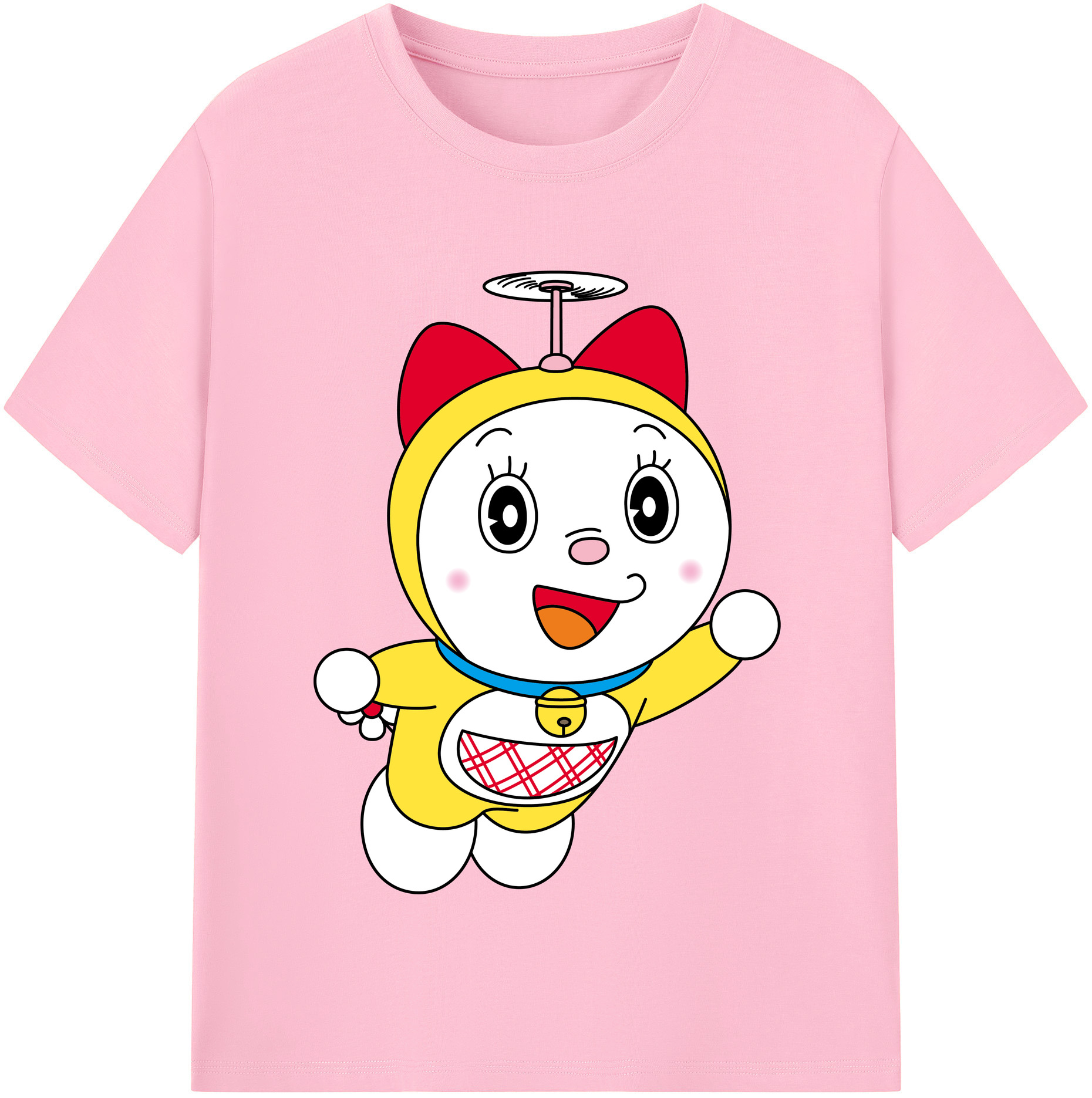 （画像用） ドラえもん ドラミ Doraemon Dorami 綿100％半袖Tシャツ（フロントプリント）