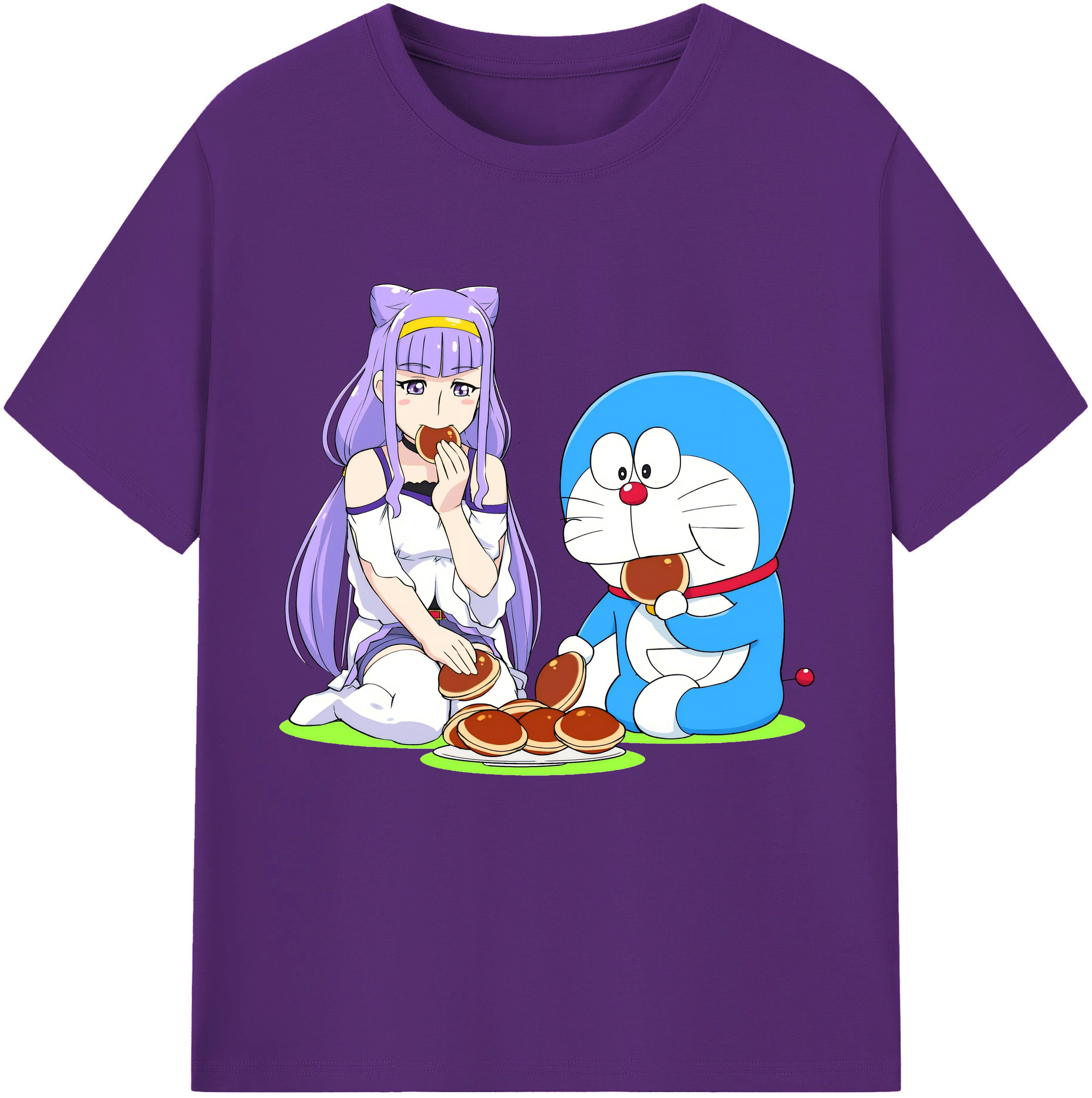 （画像用） ドラえもん Doraemon 綿100％半袖Tシャツ（フロントプリント）