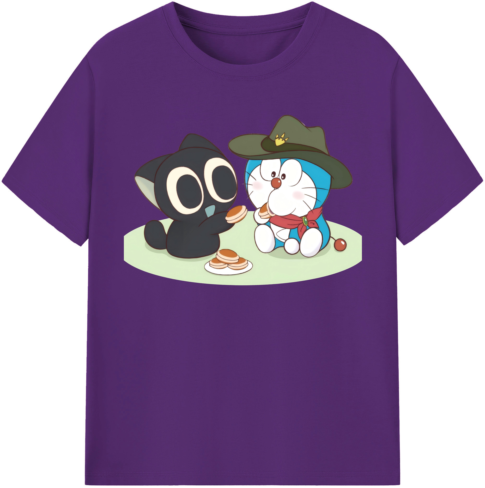 （画像用） ドラえもん Doraemon 綿100％半袖Tシャツ（フロントプリント）