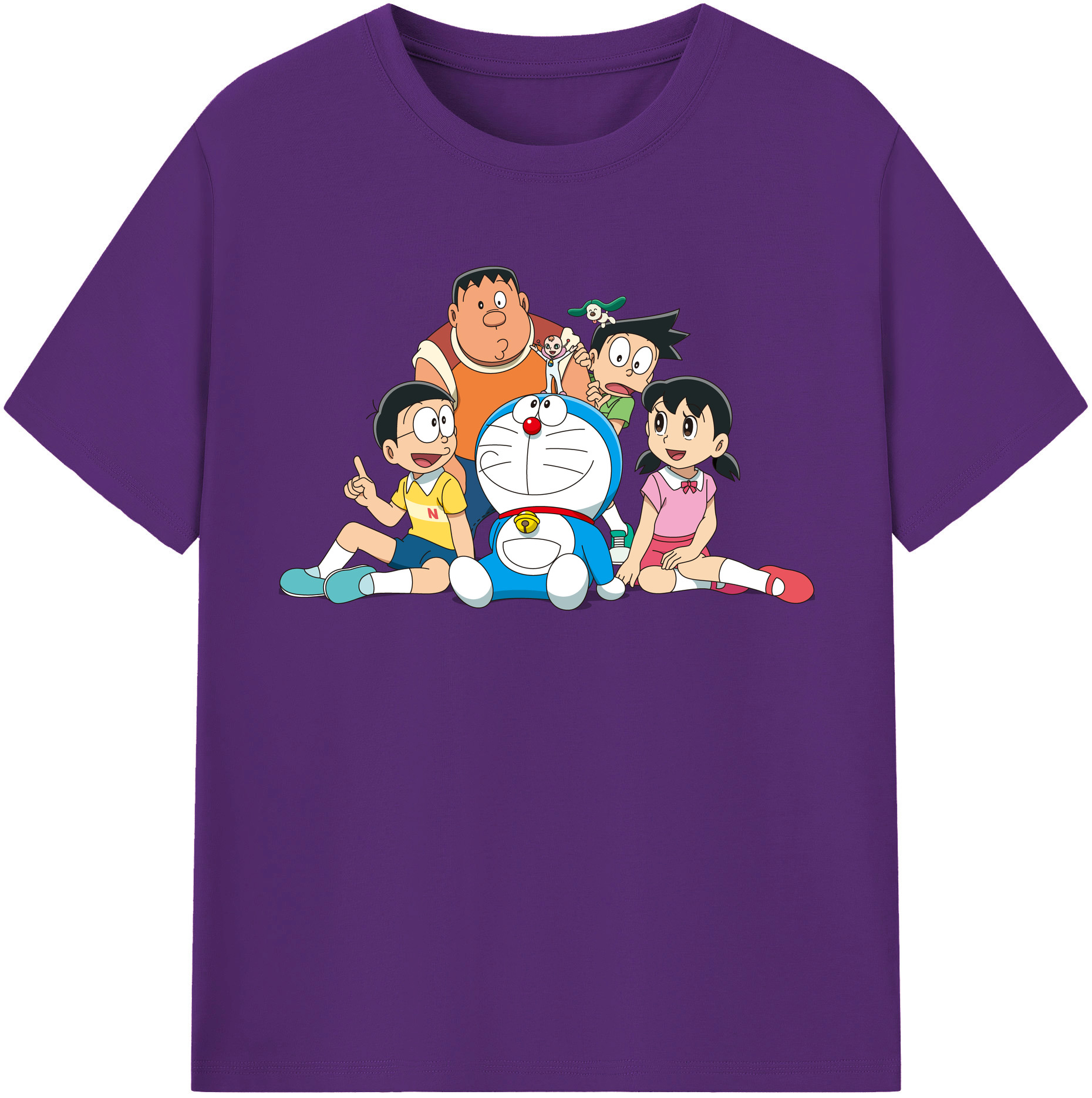 （画像用） ドラえもん Doraemon 綿100％半袖Tシャツ（フロントプリント）