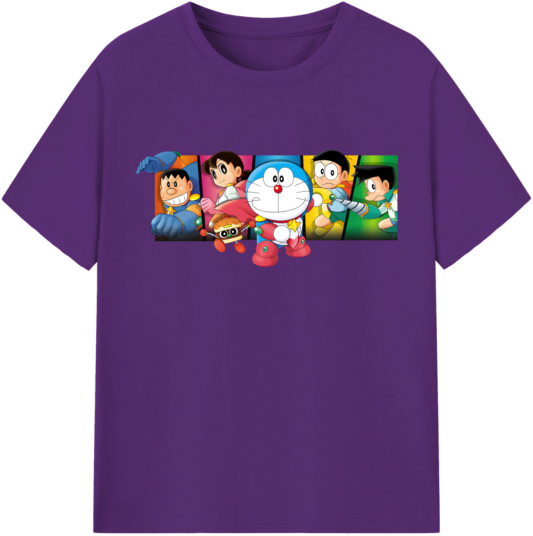 （画像用） ドラえもん Doraemon 綿100％半袖Tシャツ（フロントプリント）