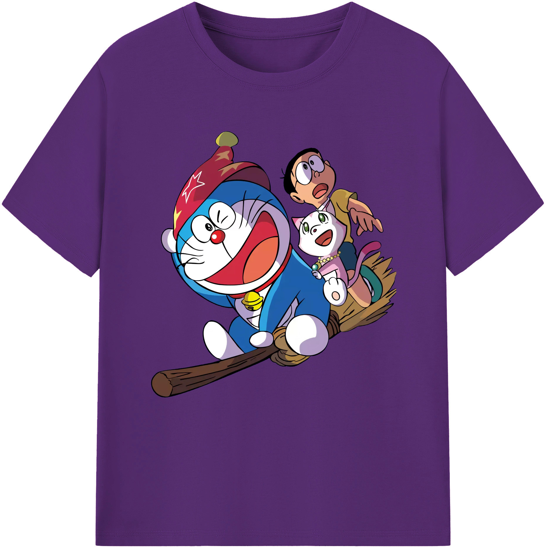 （画像用） ドラえもん Doraemon 綿100％半袖Tシャツ（フロントプリント）