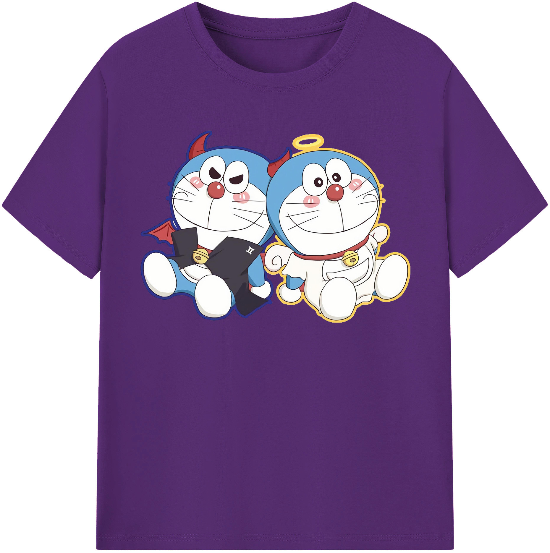 （画像用） ドラえもん Doraemon 綿100％半袖Tシャツ（フロントプリント）