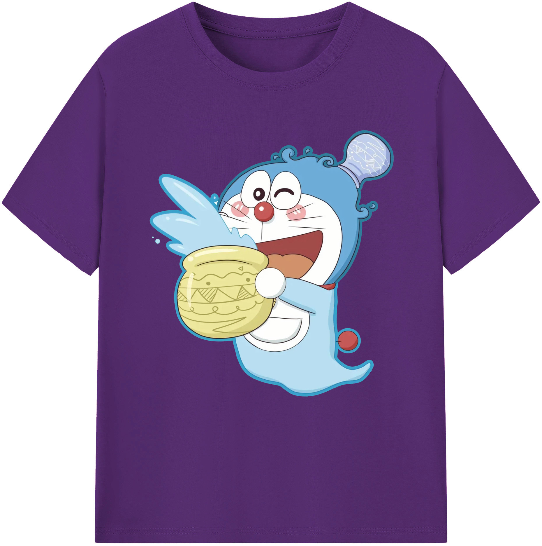 （画像用） ドラえもん Doraemon 綿100％半袖Tシャツ（フロントプリント）