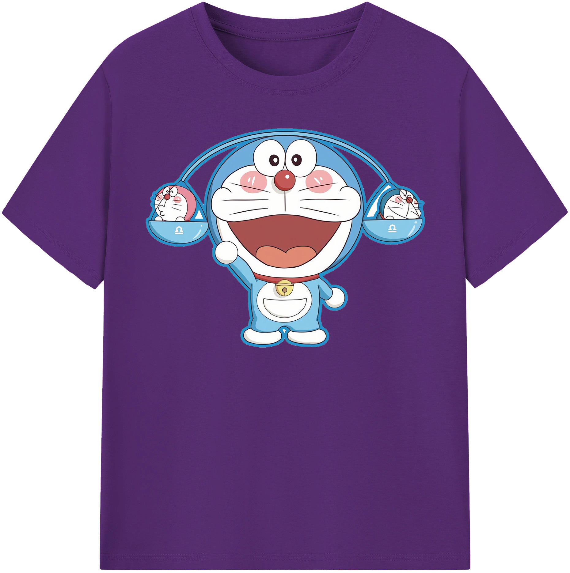 （画像用） ドラえもん Doraemon 綿100％半袖Tシャツ（フロントプリント）