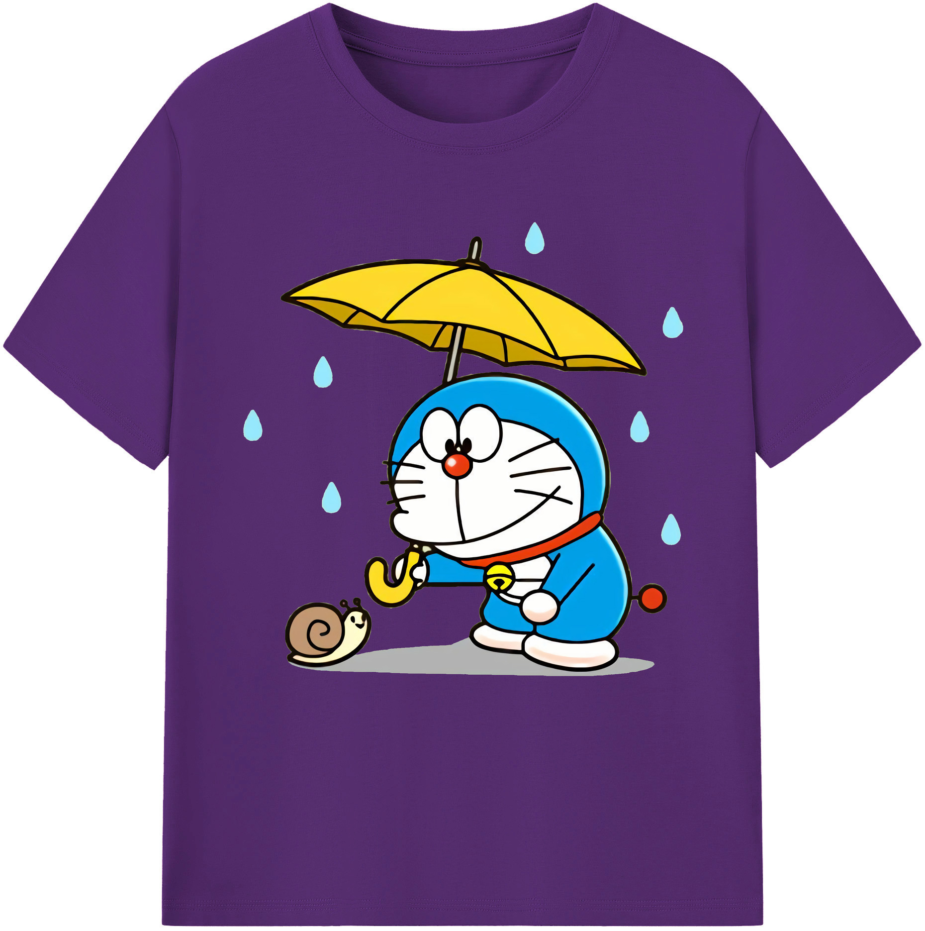 （画像用） ドラえもん Doraemon 綿100％半袖Tシャツ（フロントプリント）