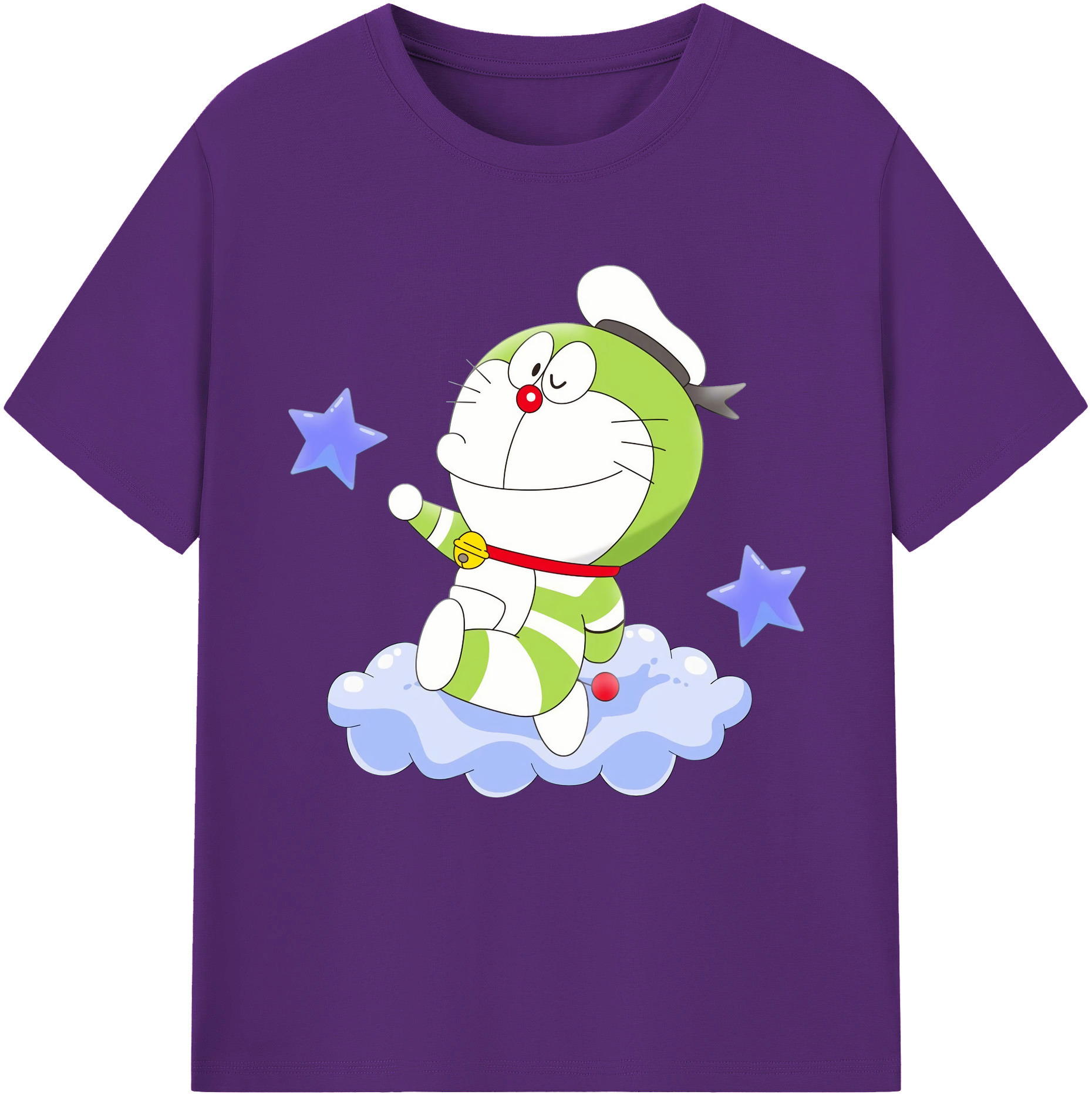 （画像用） ドラえもん Doraemon 綿100％半袖Tシャツ（フロントプリント）