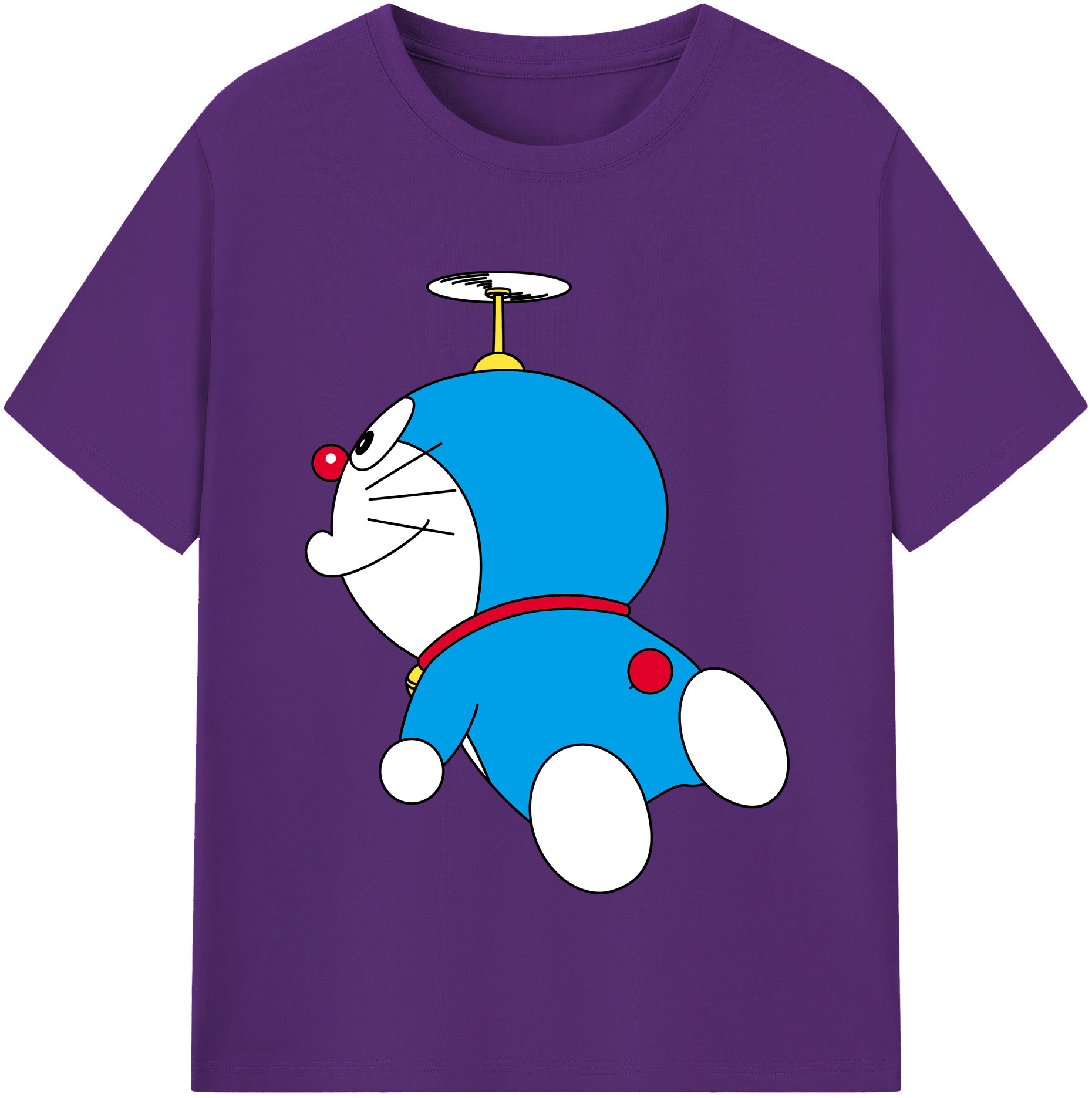（画像用） ドラえもん Doraemon 綿100％半袖Tシャツ（フロントプリント）