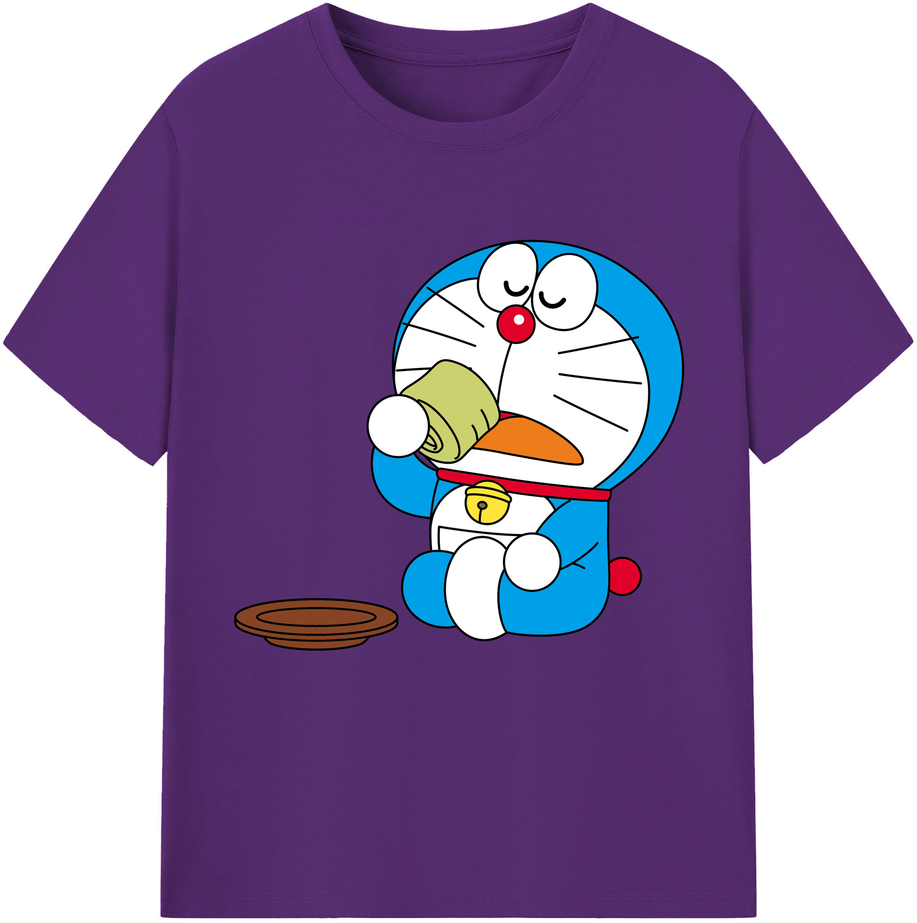 （画像用） ドラえもん Doraemon 綿100％半袖Tシャツ（フロントプリント）